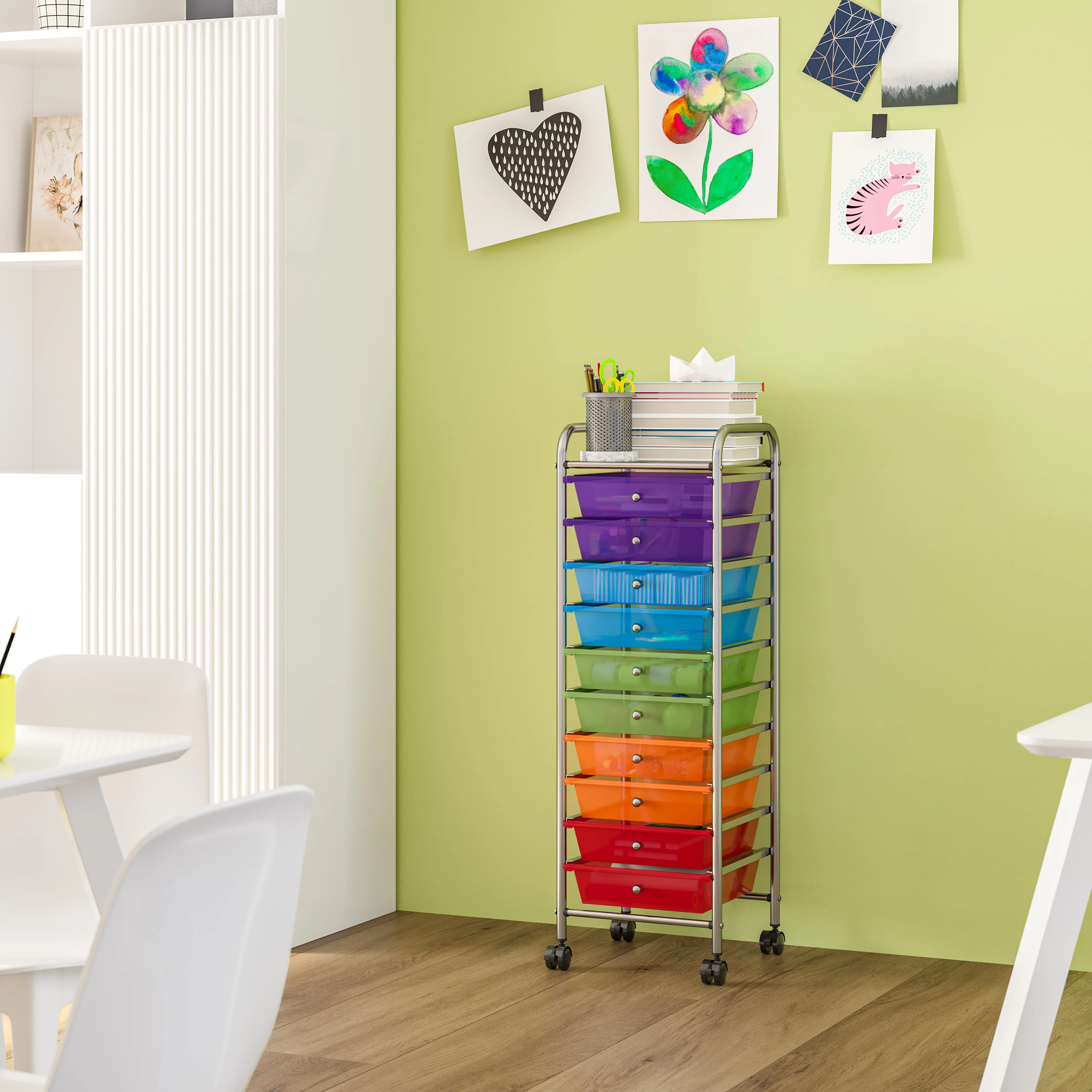 10-Drawer Organizer Cart - Image 20