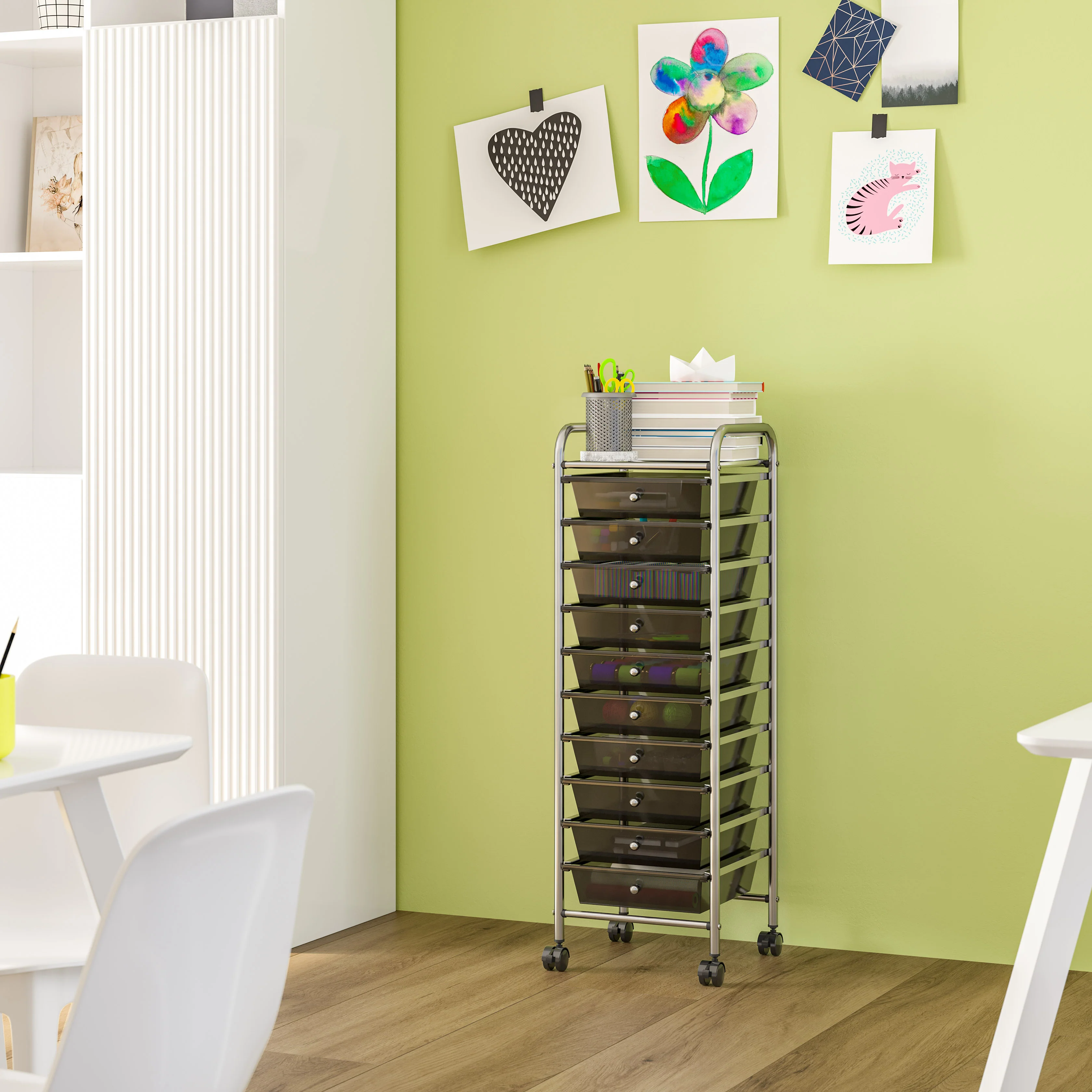 10-Drawer Organizer Cart - Image 22