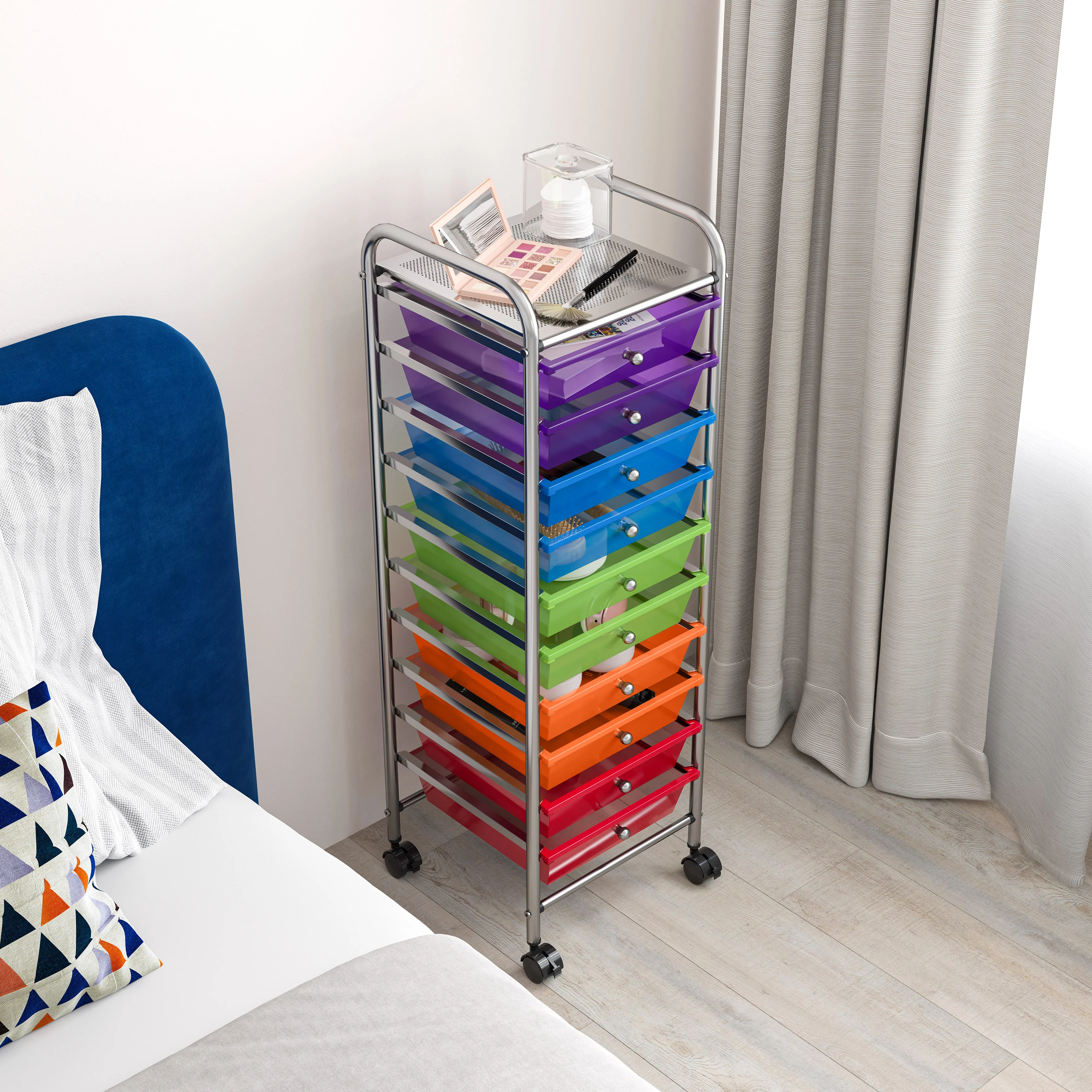 10-Drawer Organizer Cart - Image 26
