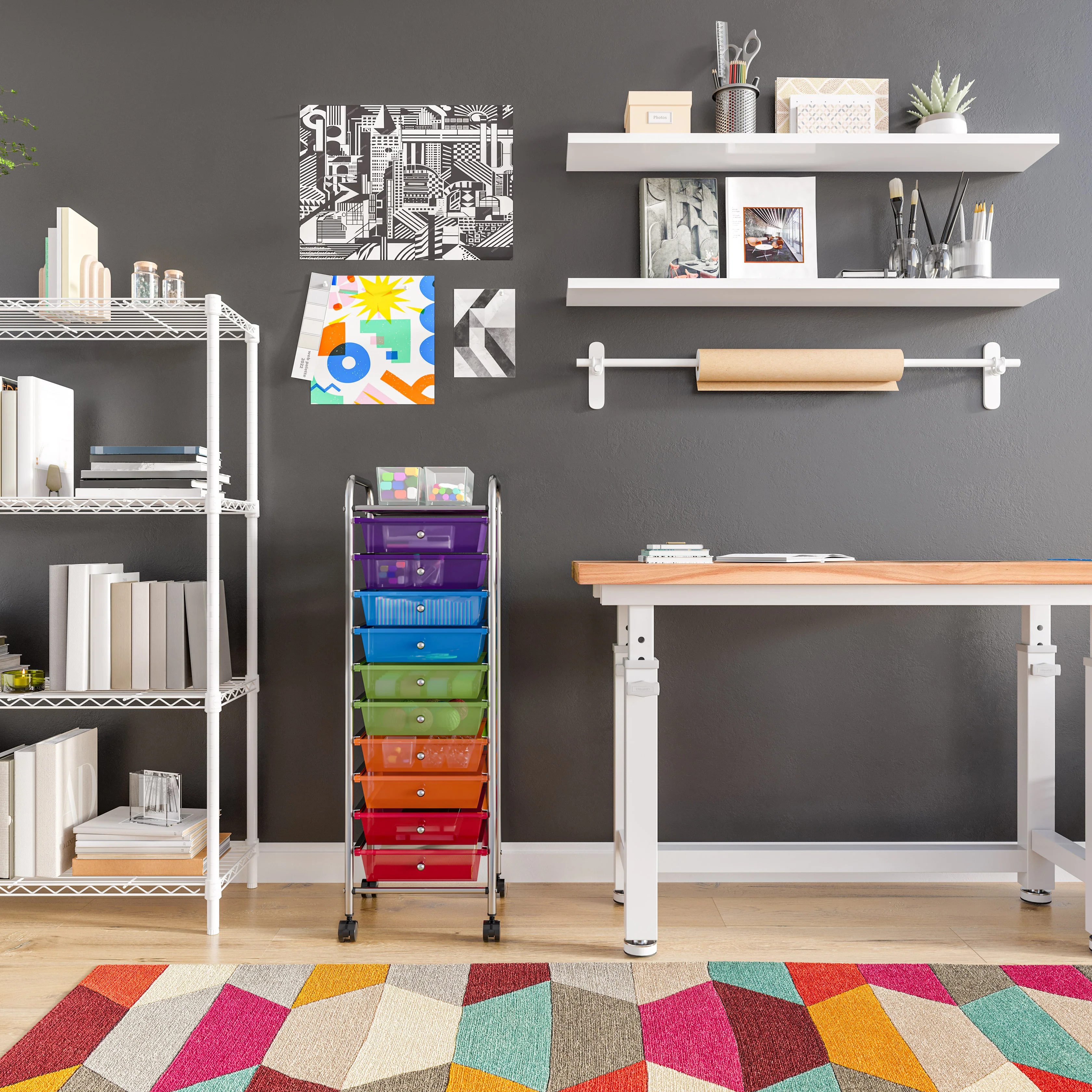 10-Drawer Organizer Cart - Image 27