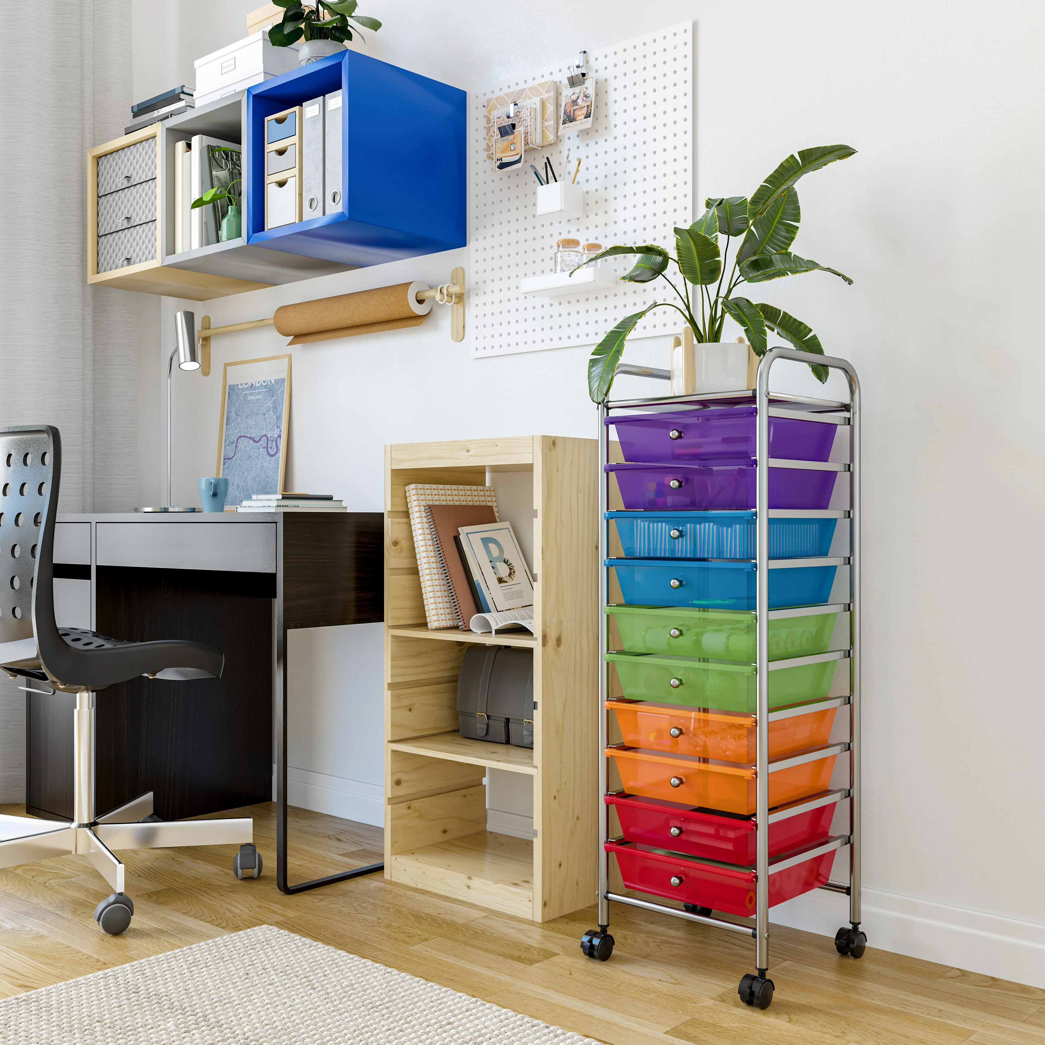 10-Drawer Organizer Cart - Image 29
