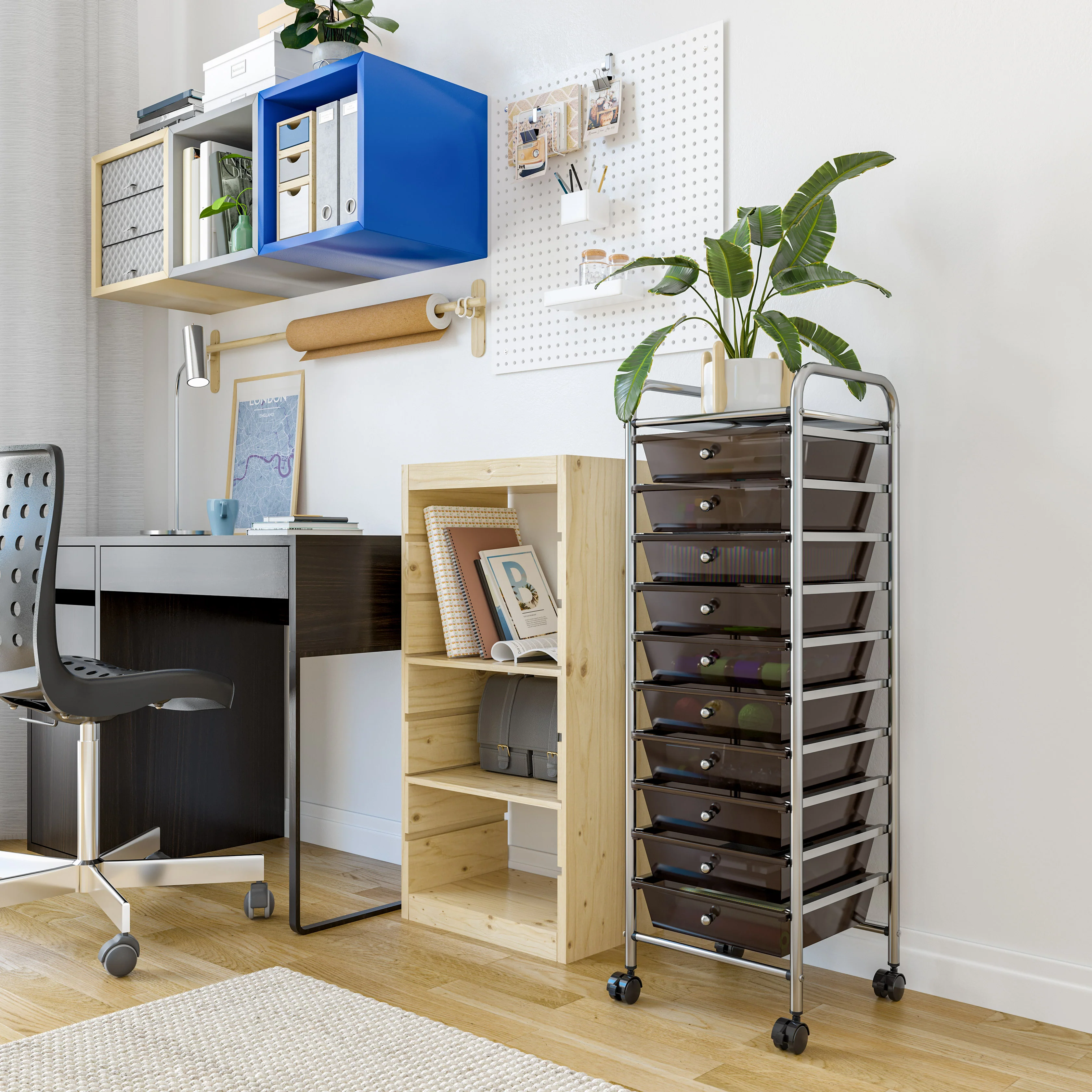 10-Drawer Organizer Cart - Image 33