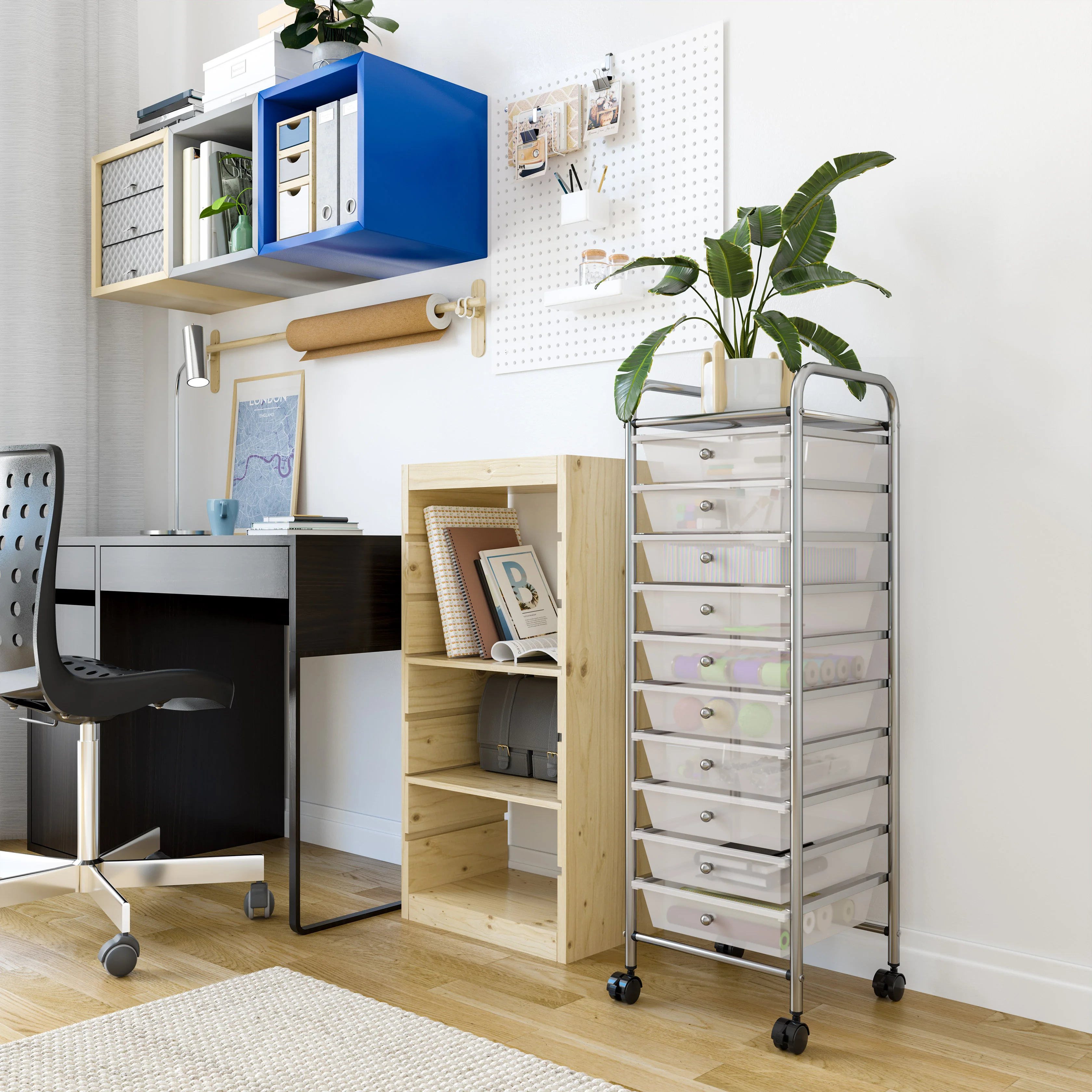 10-Drawer Organizer Cart - Image 37