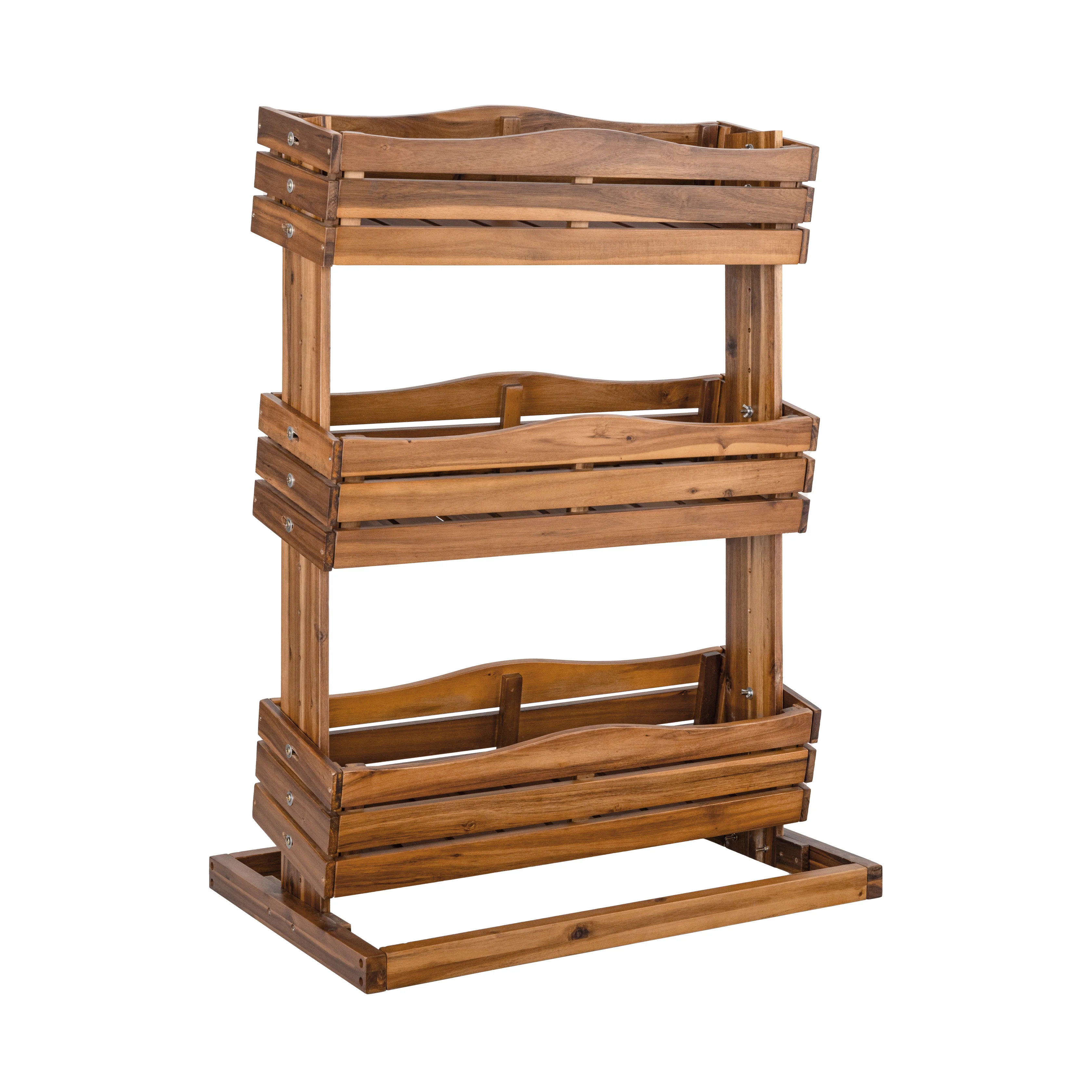 3-Tier Acacia Wood Vertical Garden Planter - Image 4