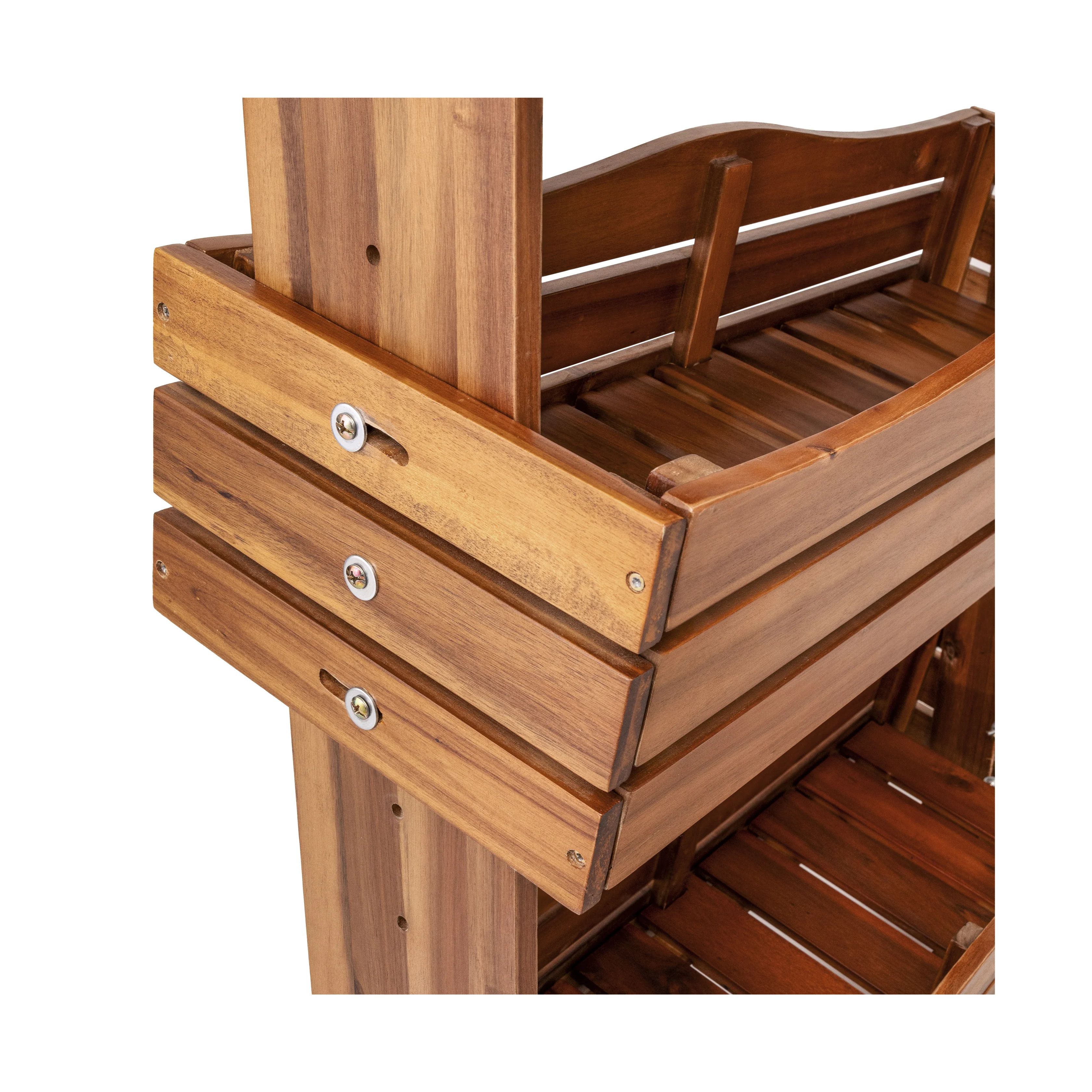 3-Tier Acacia Wood Vertical Garden Planter - Image 7