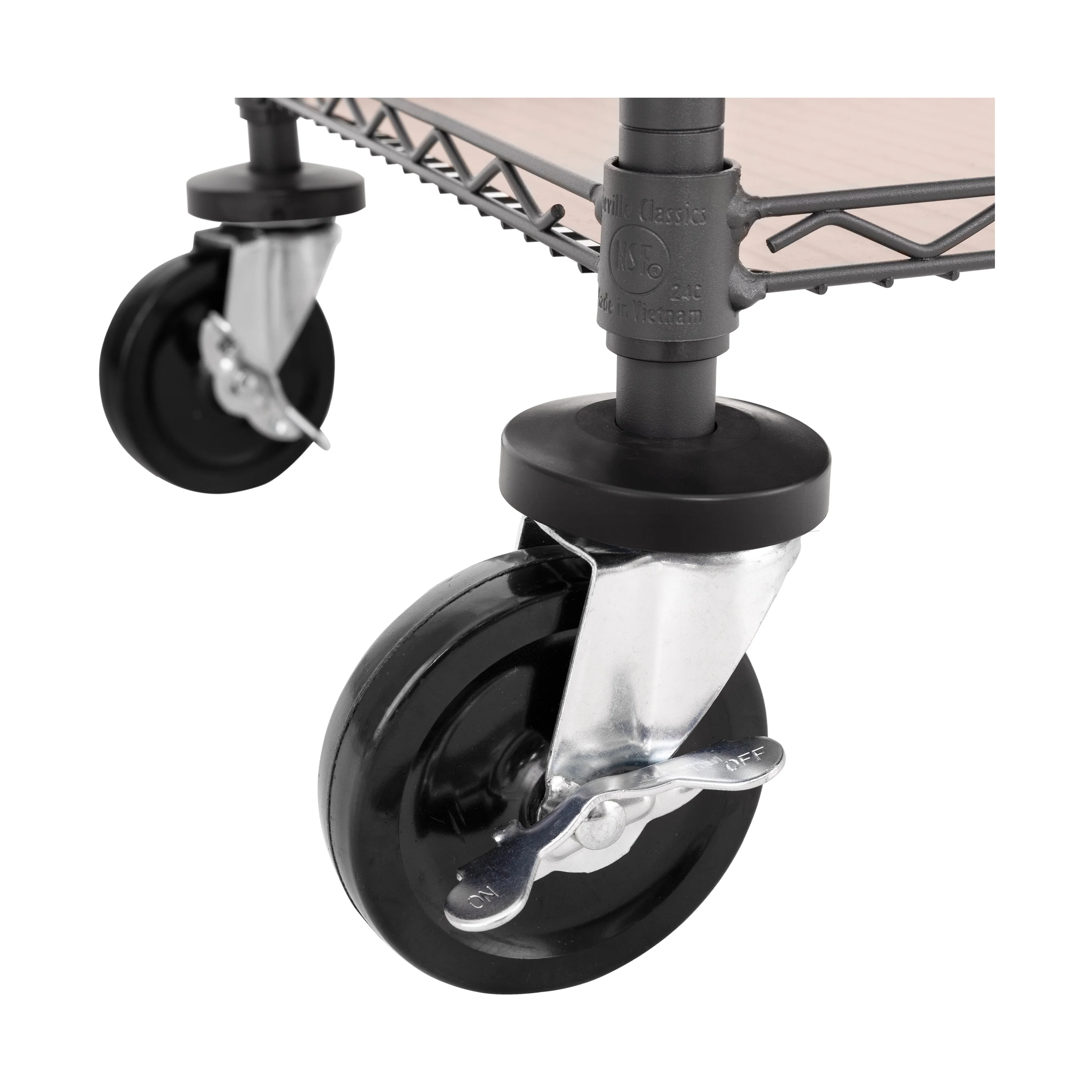 3-Tier NSF-Certified Utility Cart with Shelf Liners - Image 15