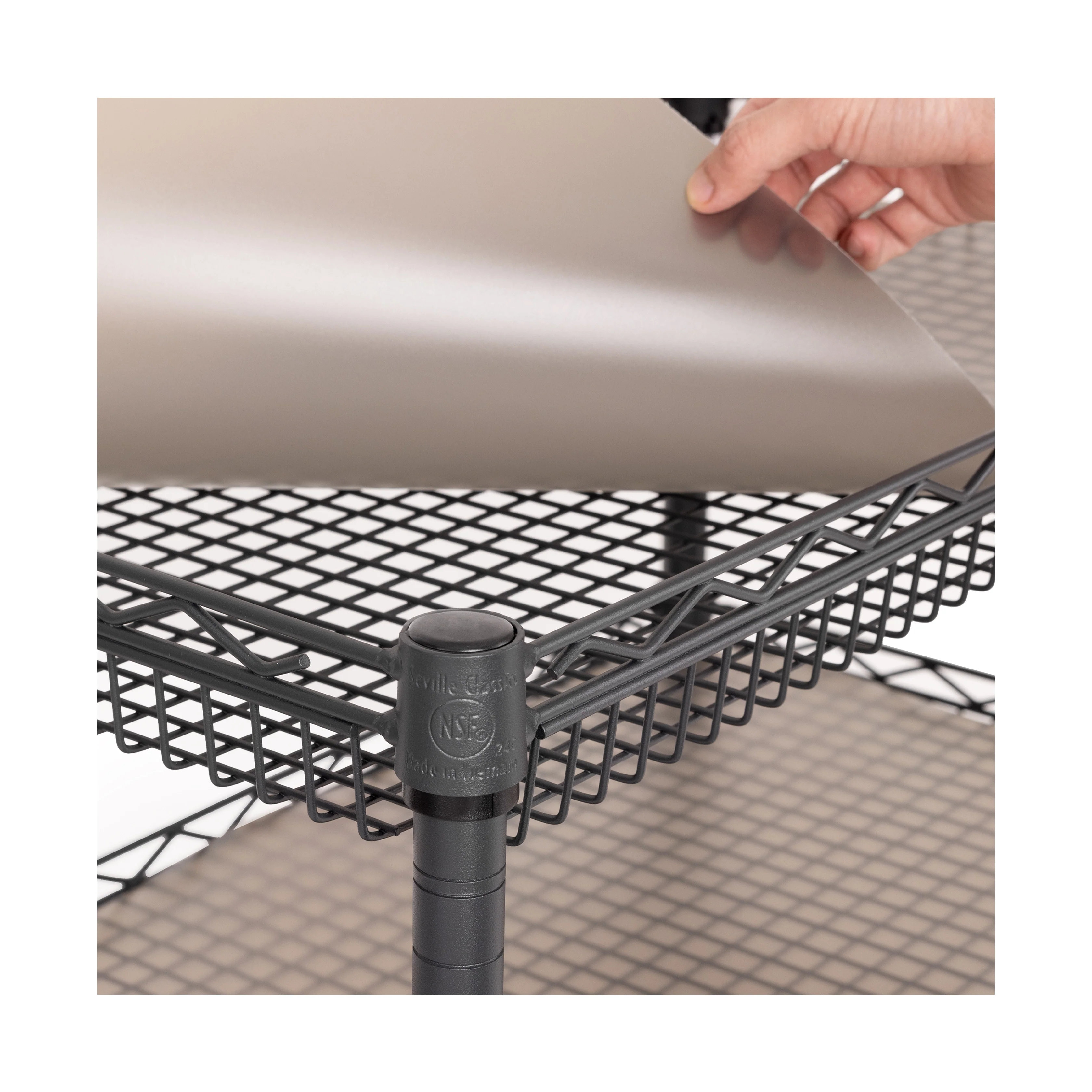 3-Tier NSF-Certified Utility Cart with Shelf Liners - Image 16