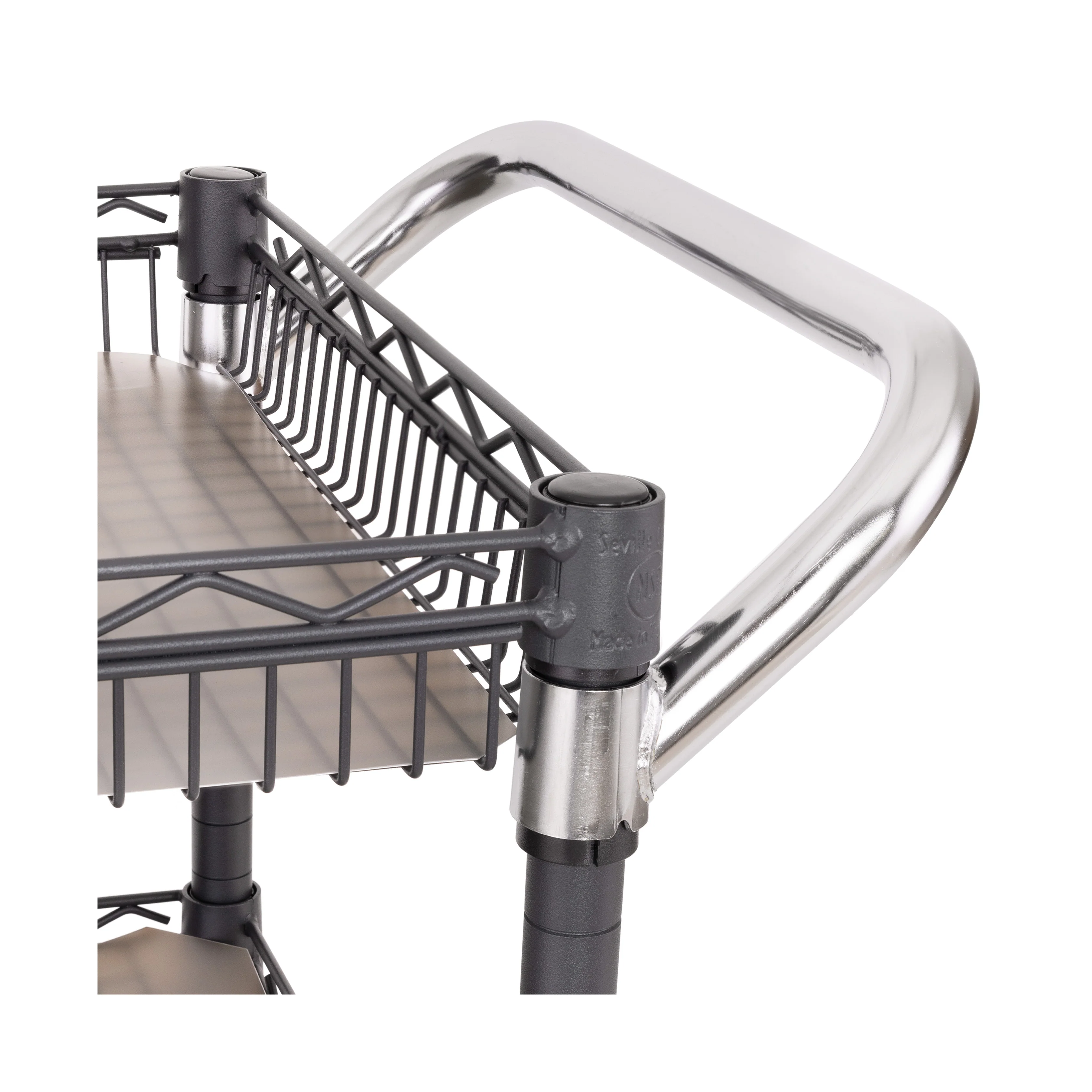 3-Tier NSF-Certified Utility Cart with Shelf Liners - Image 17