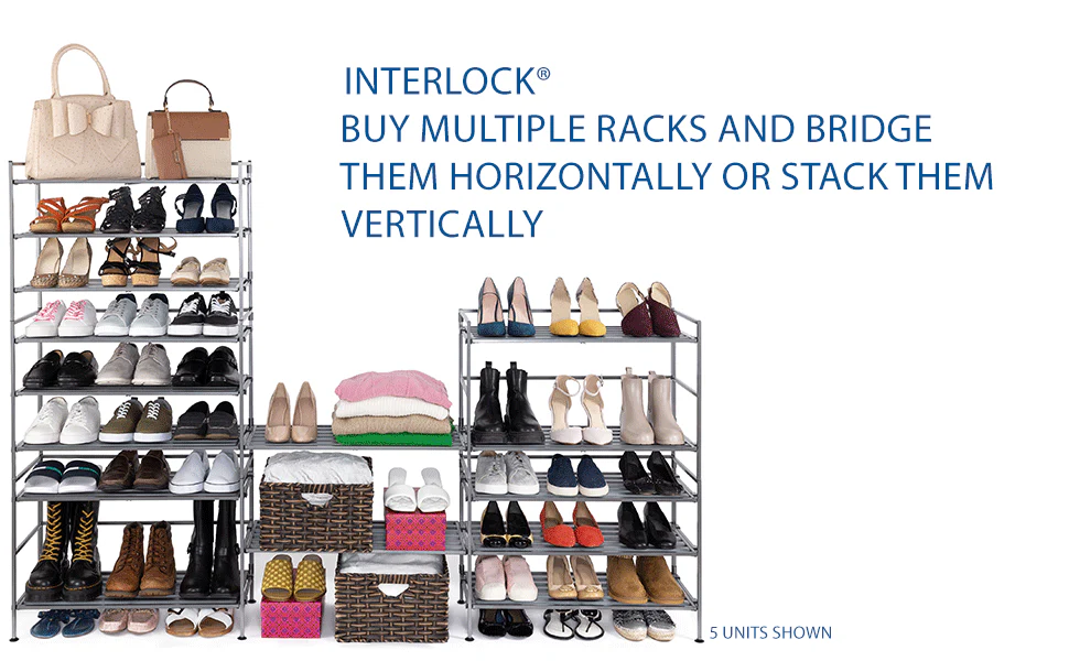 3-Tier Resin Slatted Shoe Rack - Image 16