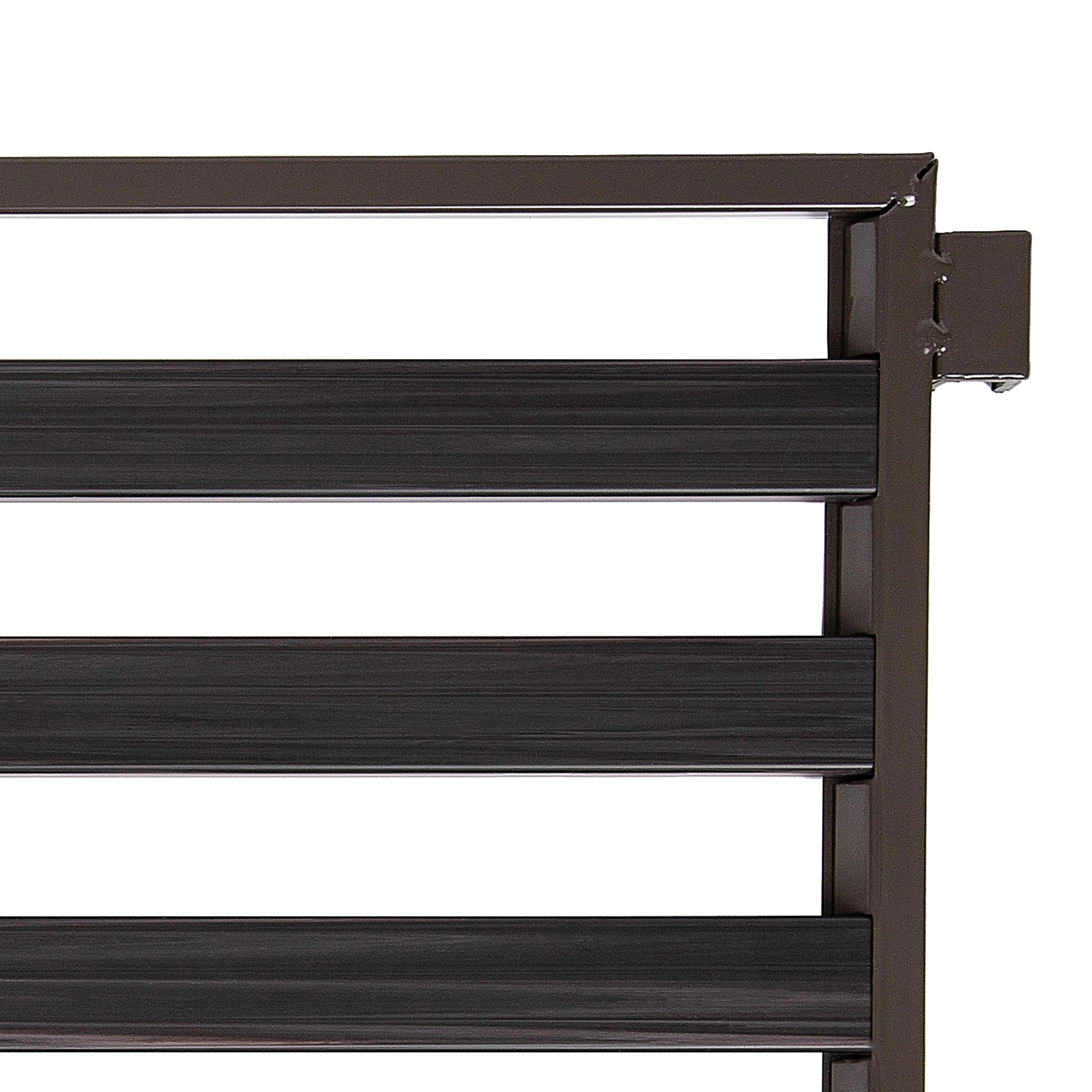3-Tier Resin Slatted Shoe Rack - Image 5