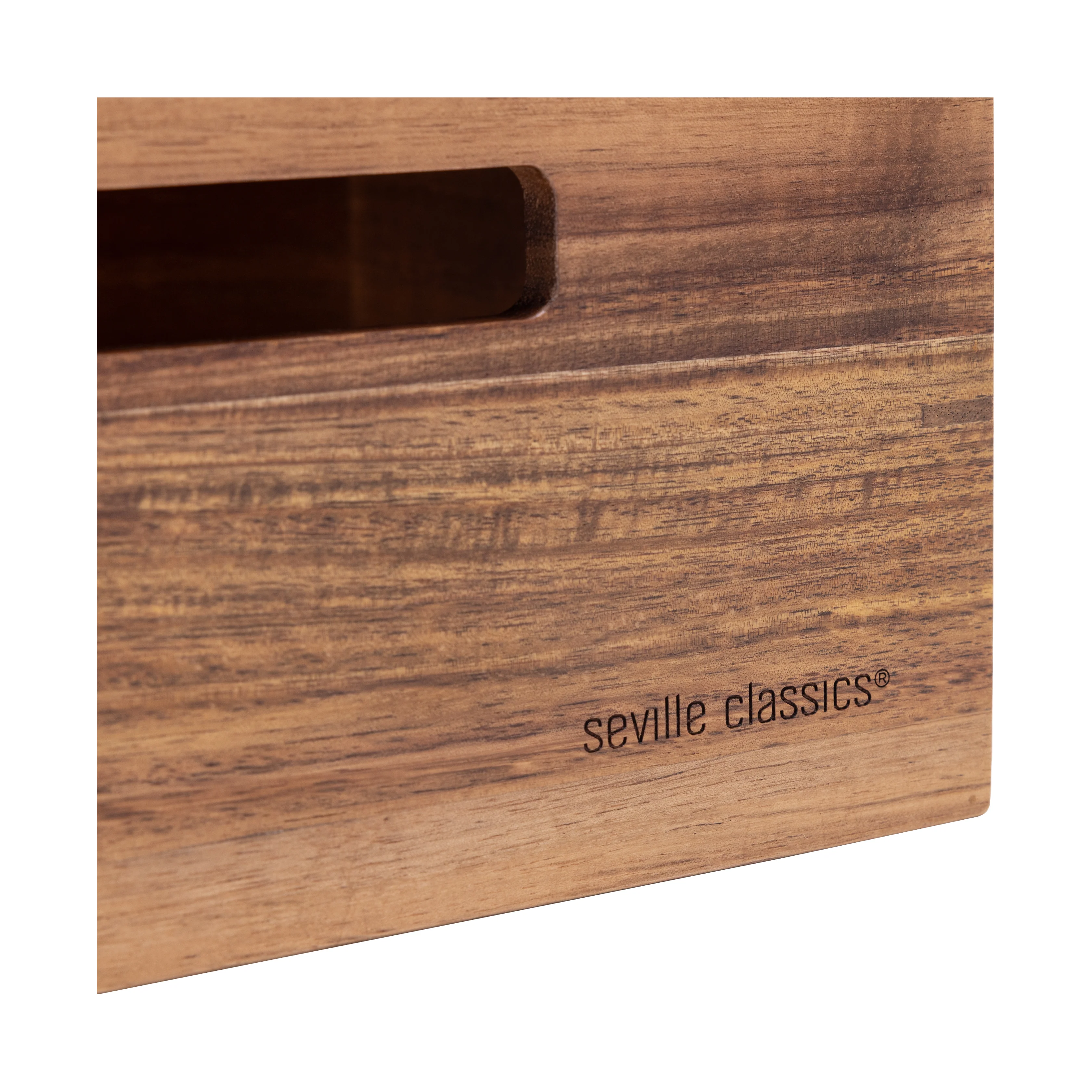 4-Piece Stackable Acacia Bin Set - Image 10