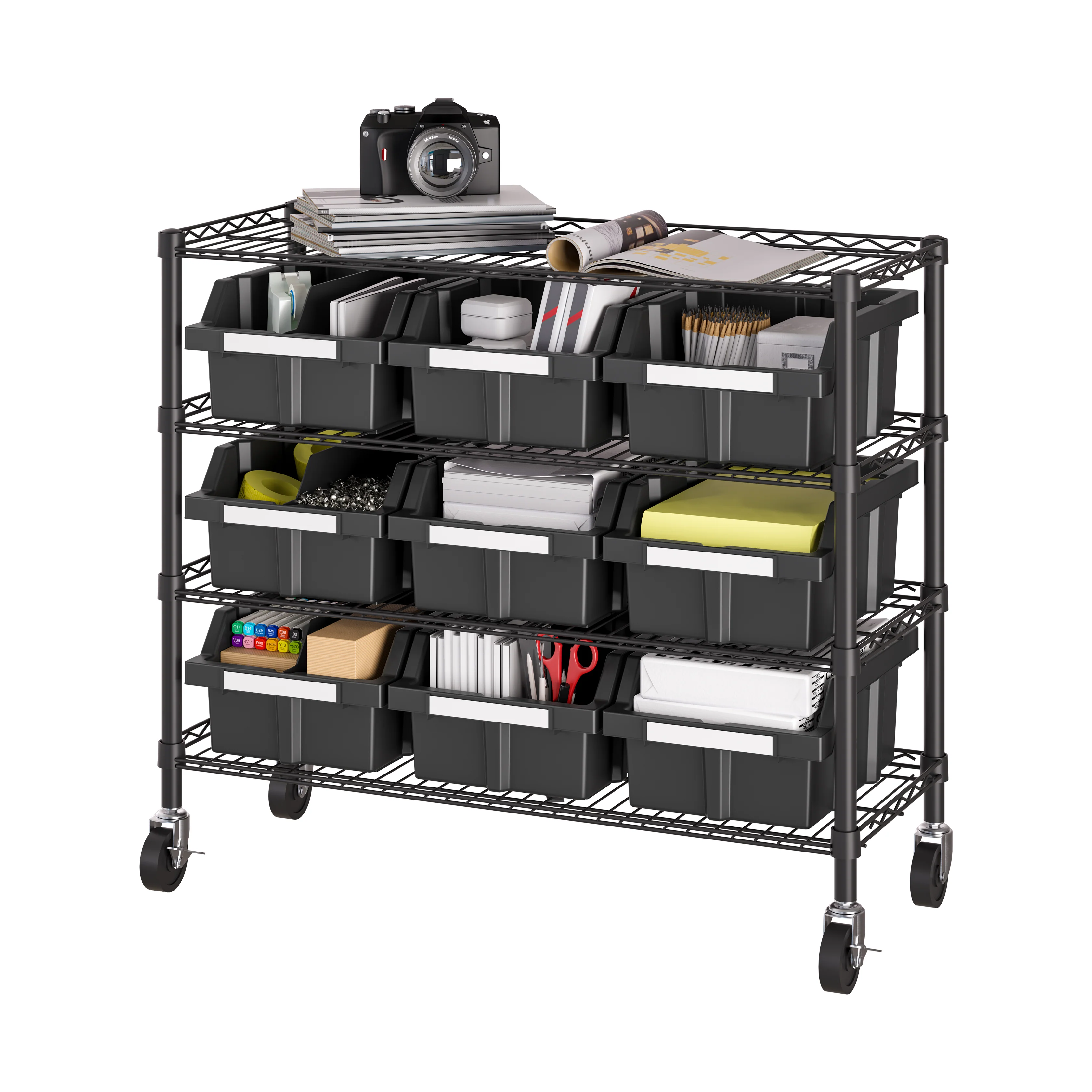 4-Tier NSF-Certified 9-Bin Rack - Image 13