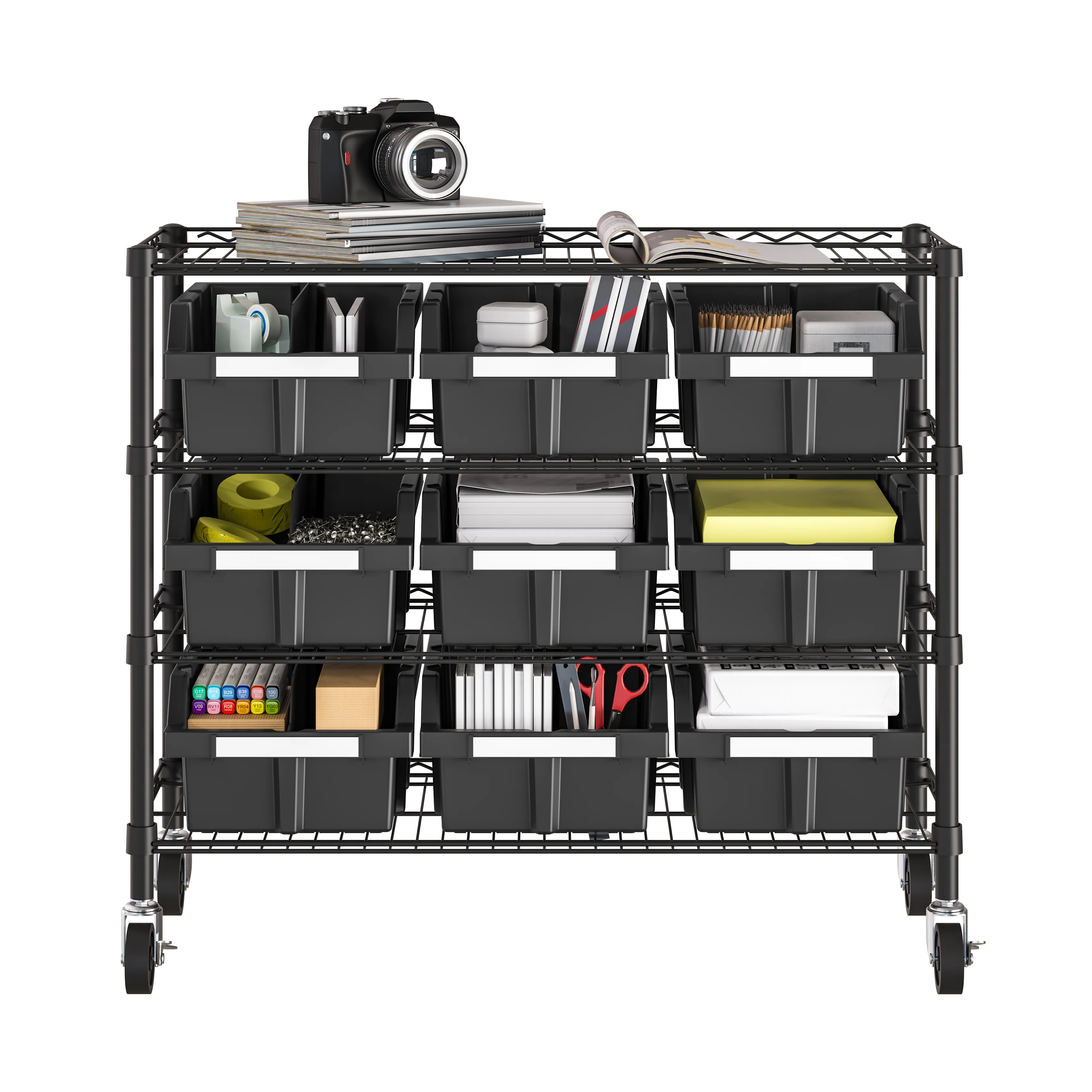 4-Tier NSF-Certified 9-Bin Rack - Image 14