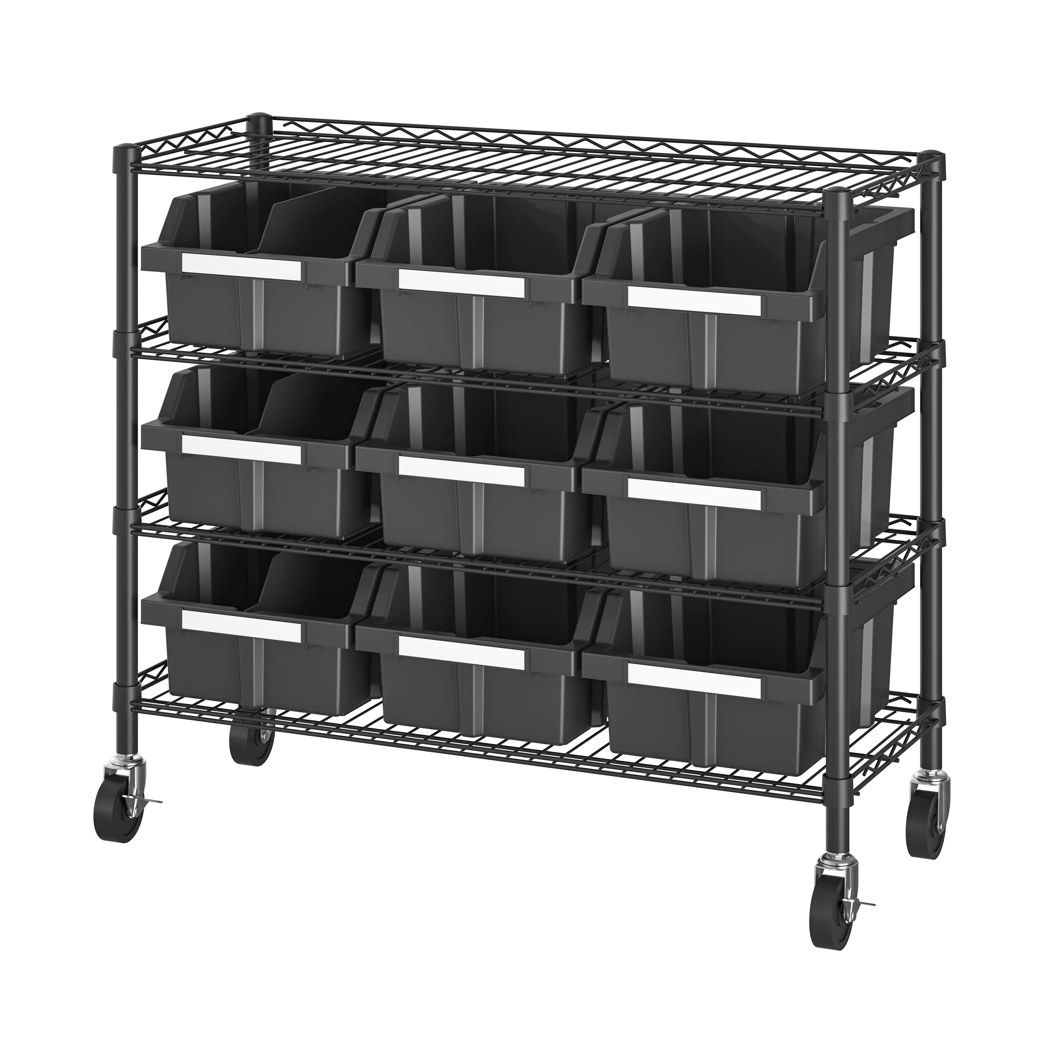 4-Tier NSF-Certified 9-Bin Rack - Image 16