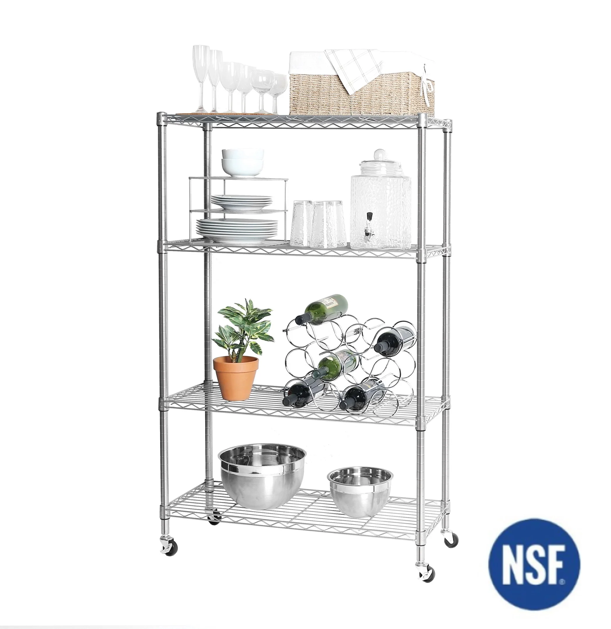 4-Tier NSF-Certified Steel Shelving - Image 13