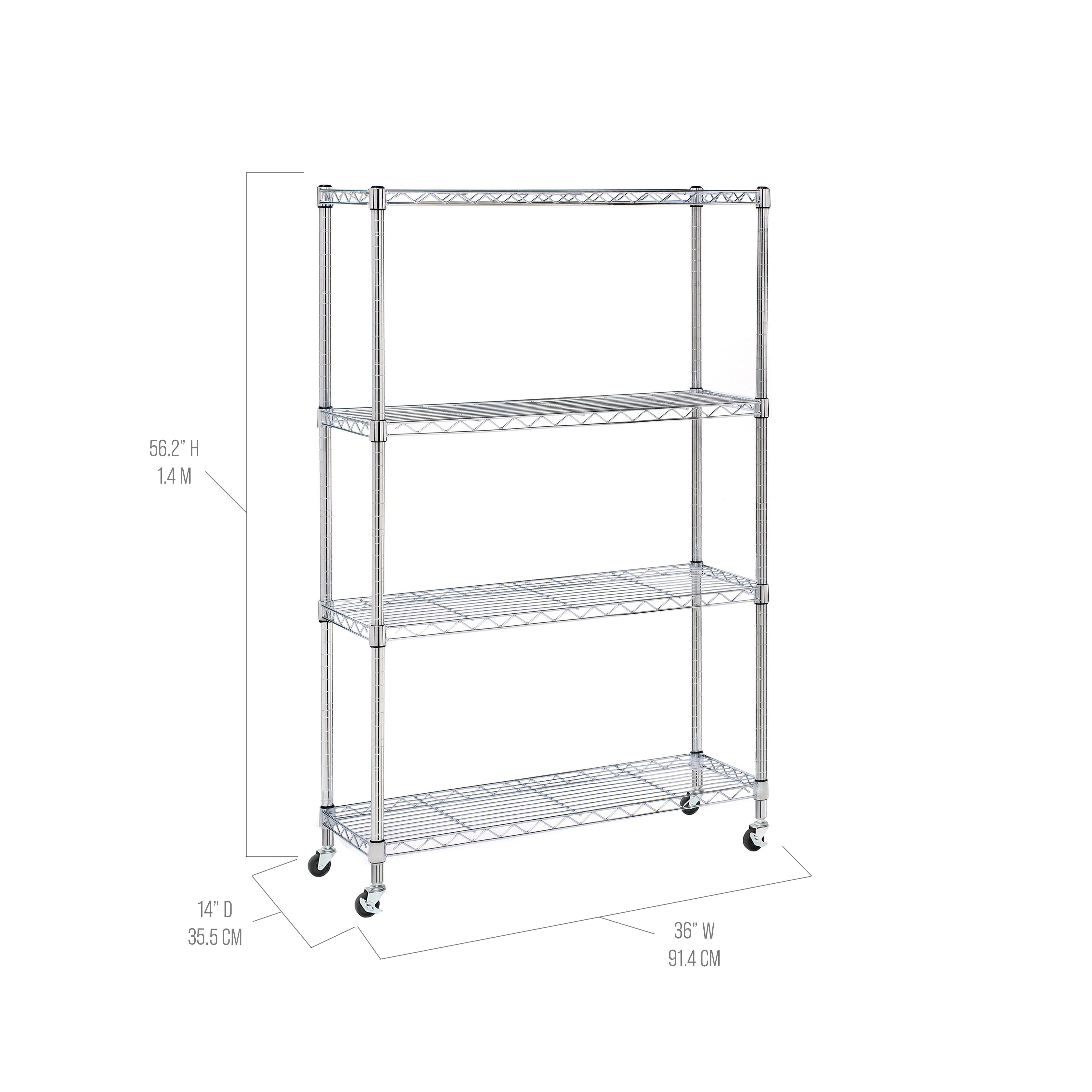4-Tier NSF-Certified Steel Shelving - Image 38