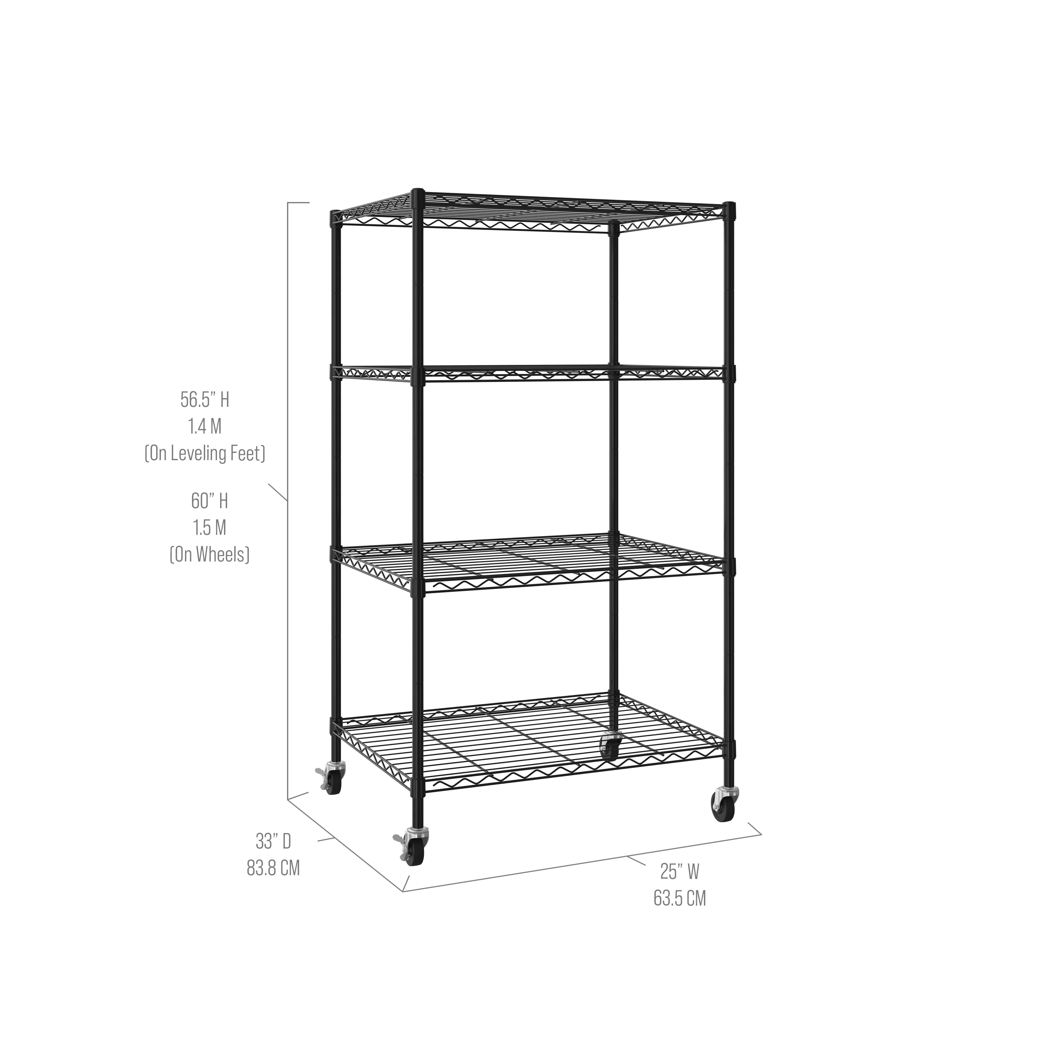 UltraDurable® 4-Tier NSF-Certified Steel Shelving - Image 2