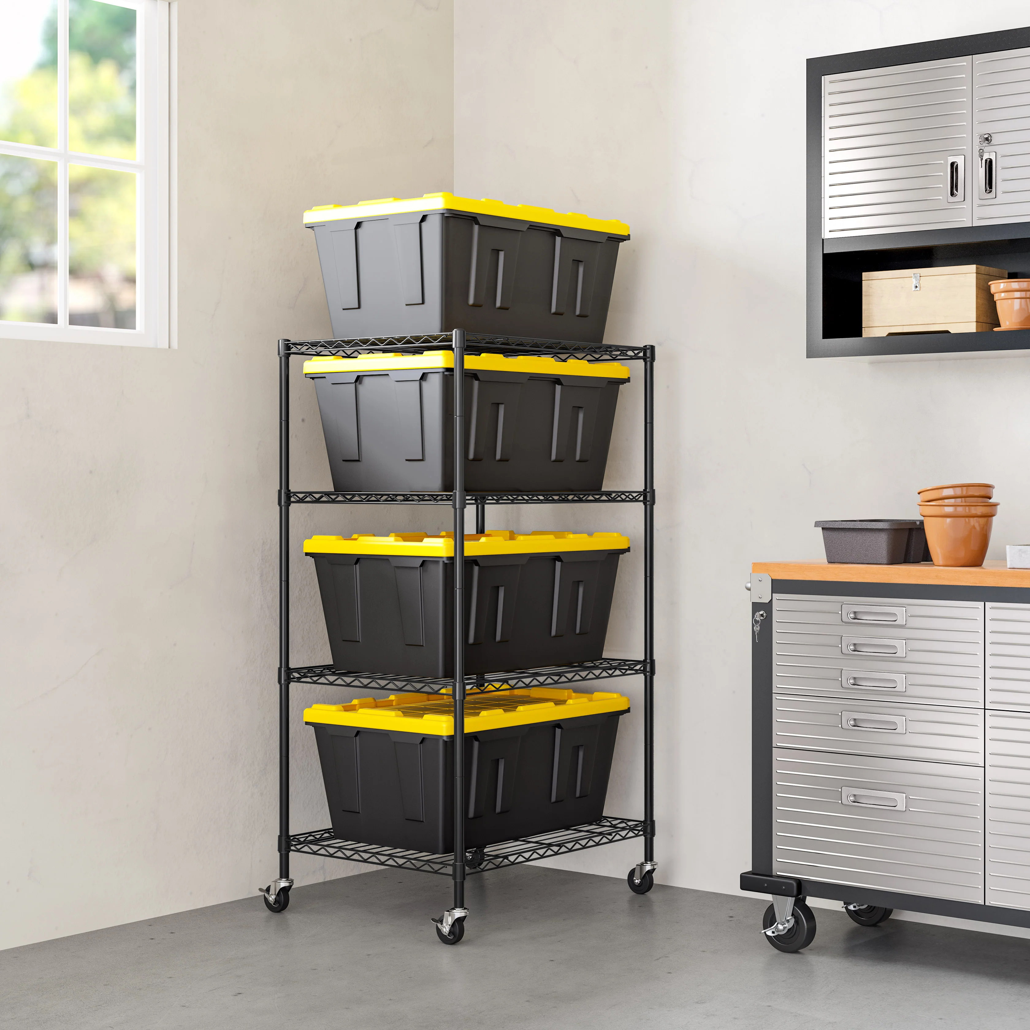 UltraDurable® 4-Tier NSF-Certified Steel Shelving - Image 5