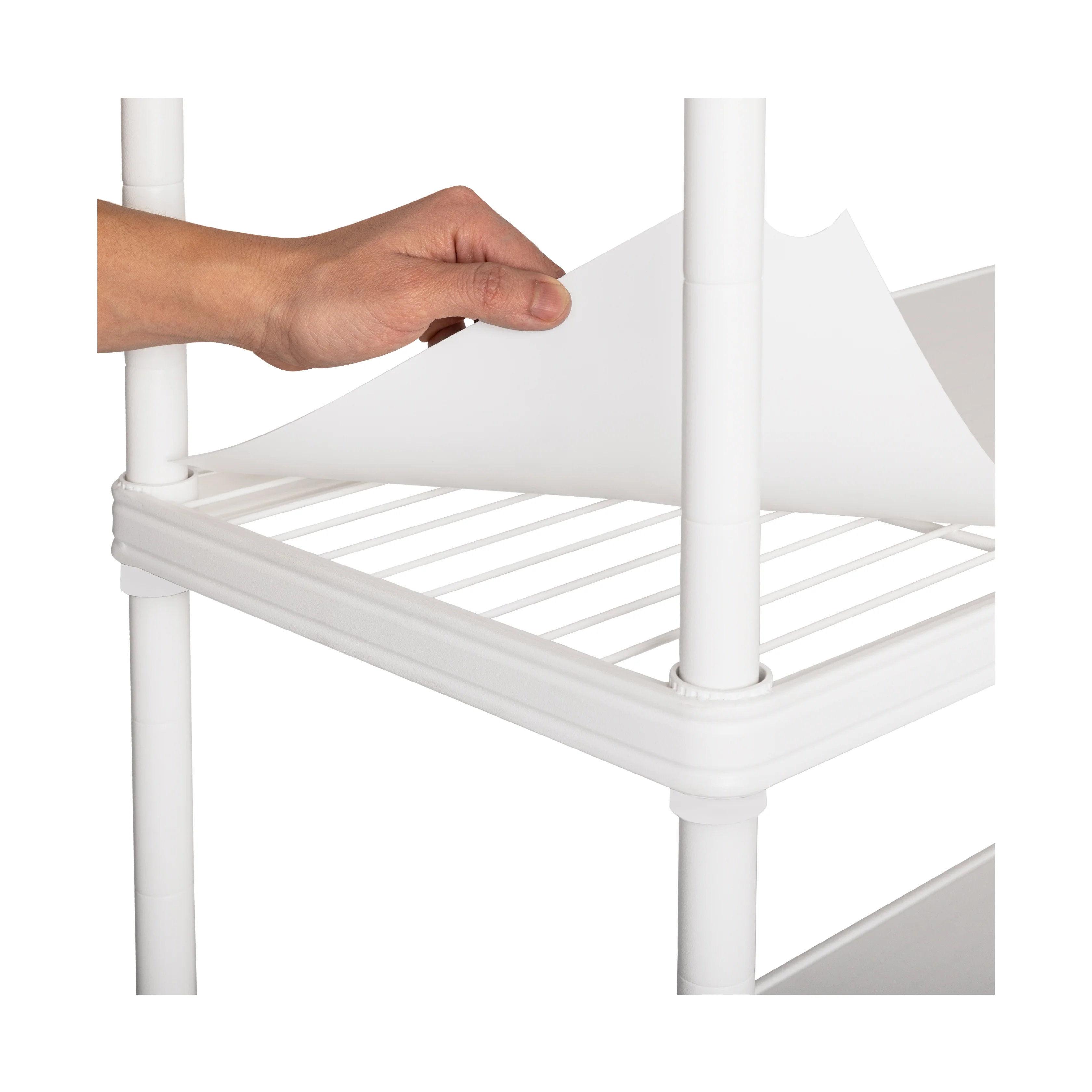 HOME 4-Tier Steel Shelving with Shelf Liners - Image 36