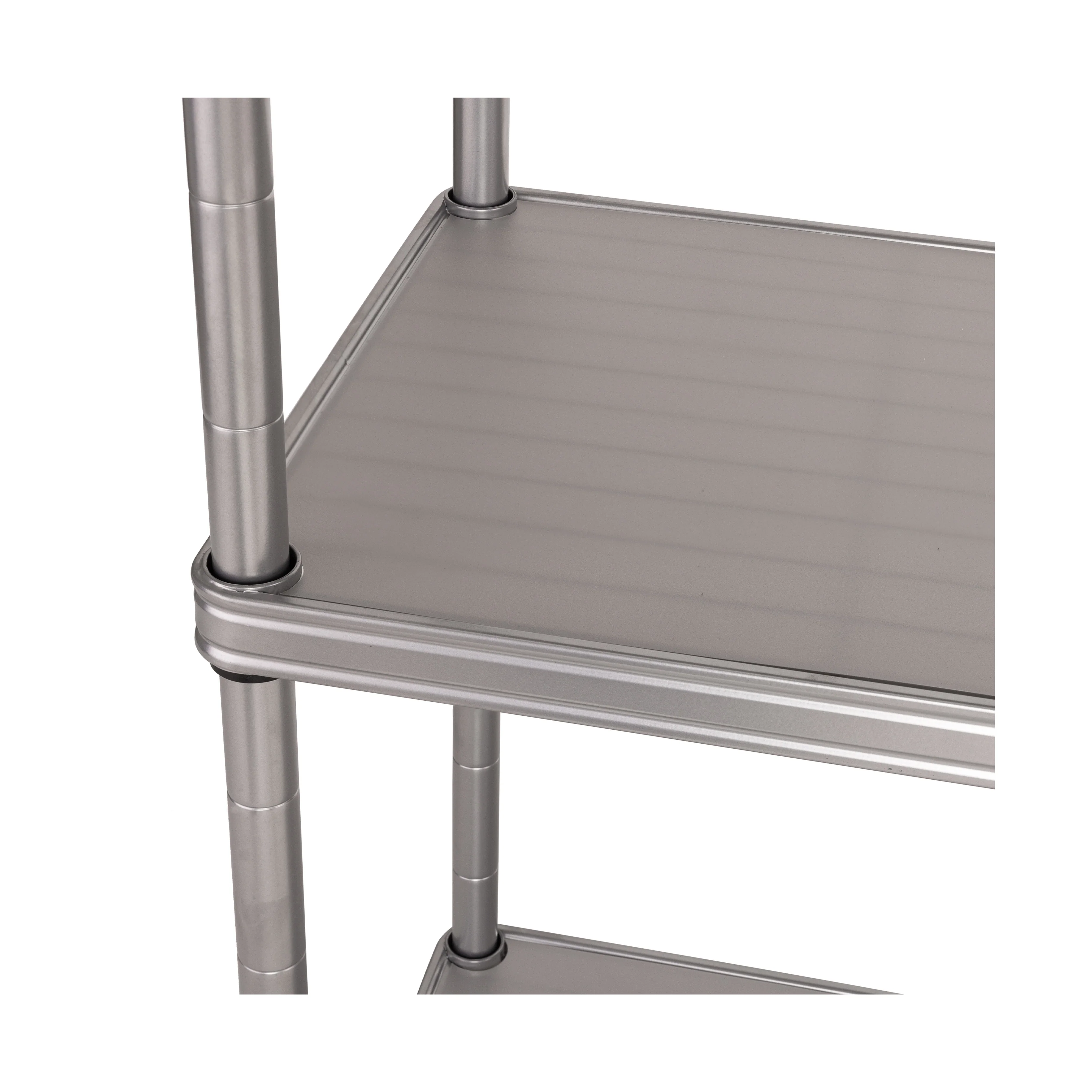 HOME 4-Tier Steel Shelving with Shelf Liners - Image 7