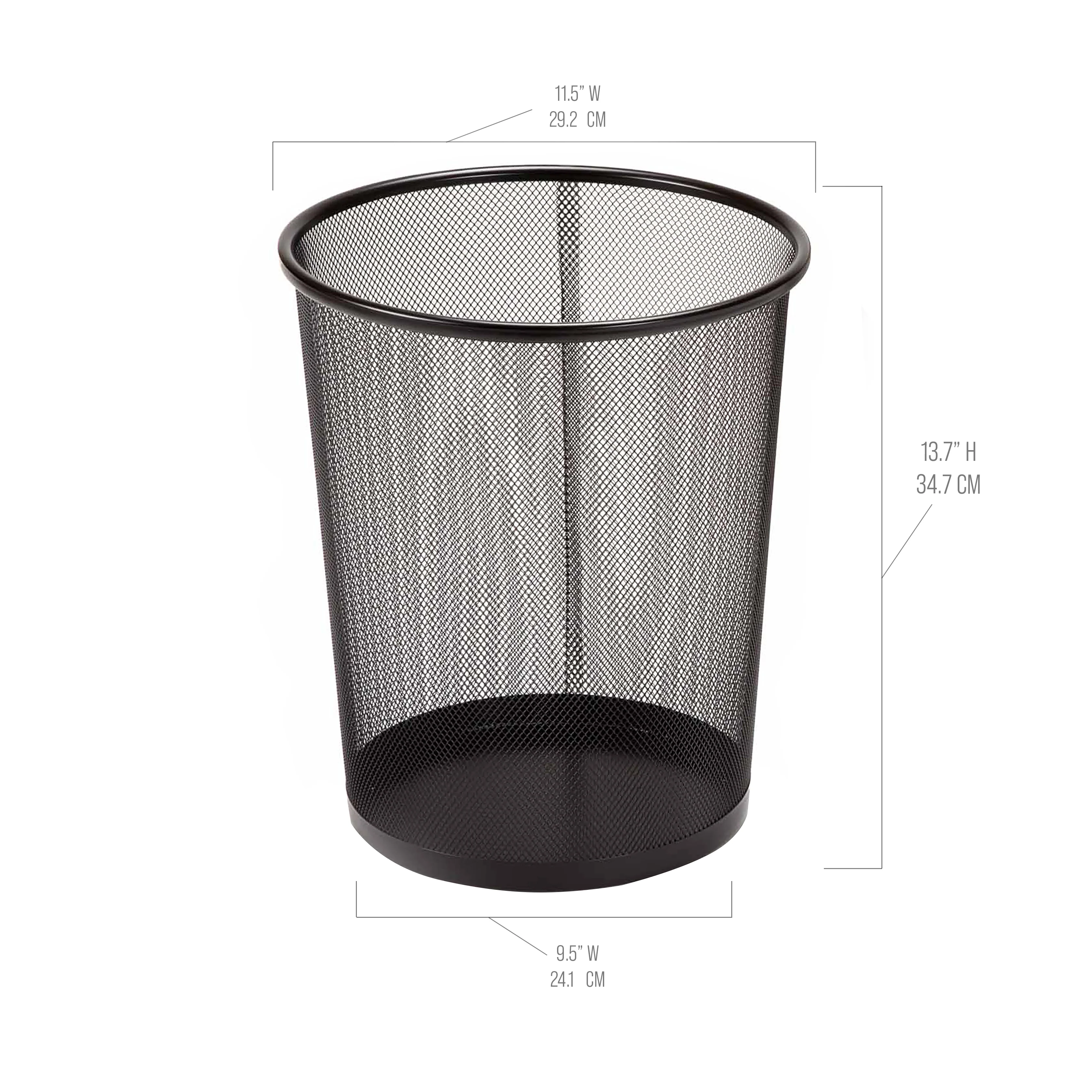 6 Gal. Round Mesh Wastebasket Recycling Bin (2-Pack) - Image 18