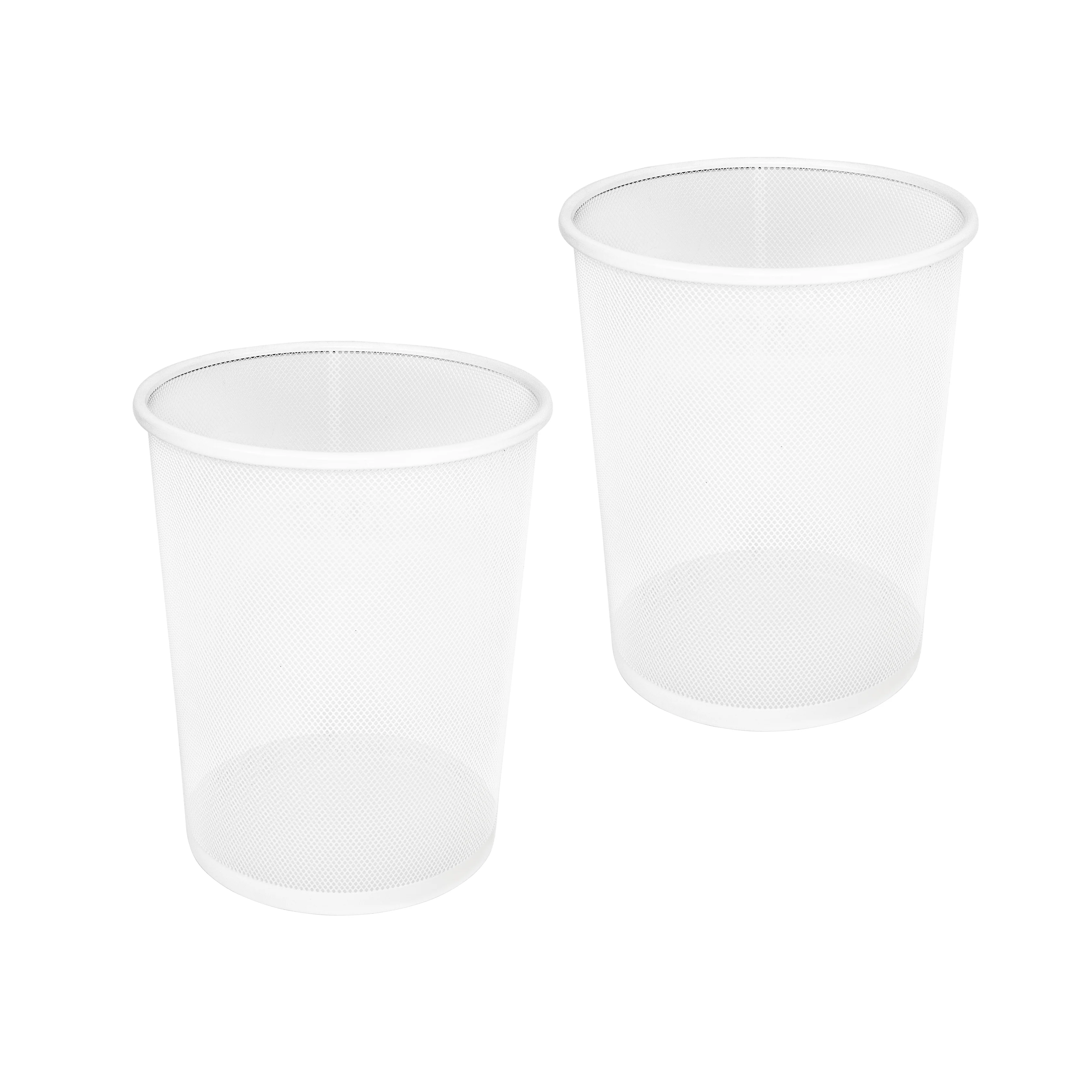 6 Gal. Round Mesh Wastebasket Recycling Bin (2-Pack) - Image 9