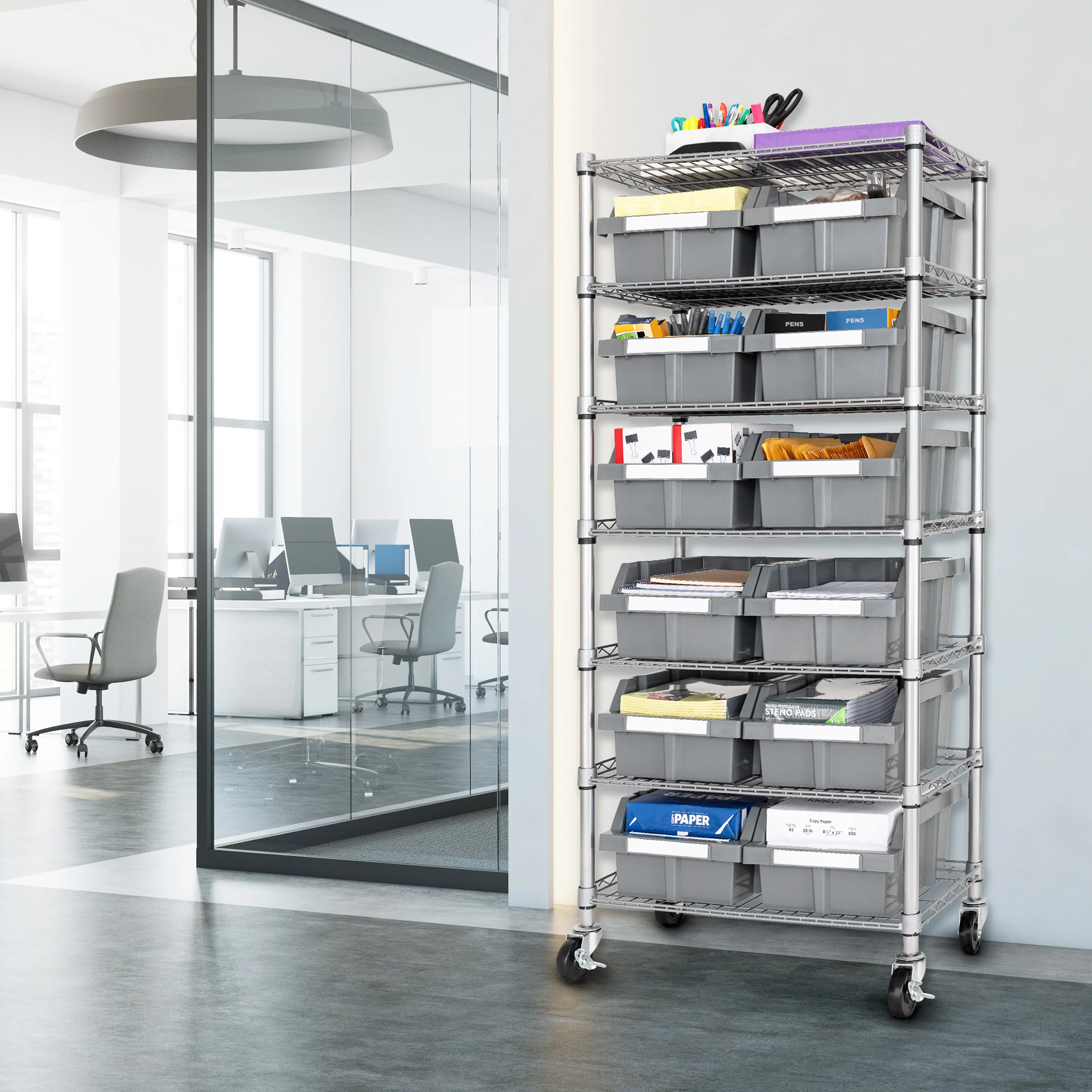 7-Tier NSF-Certified 12-Bin Rack - Image 10