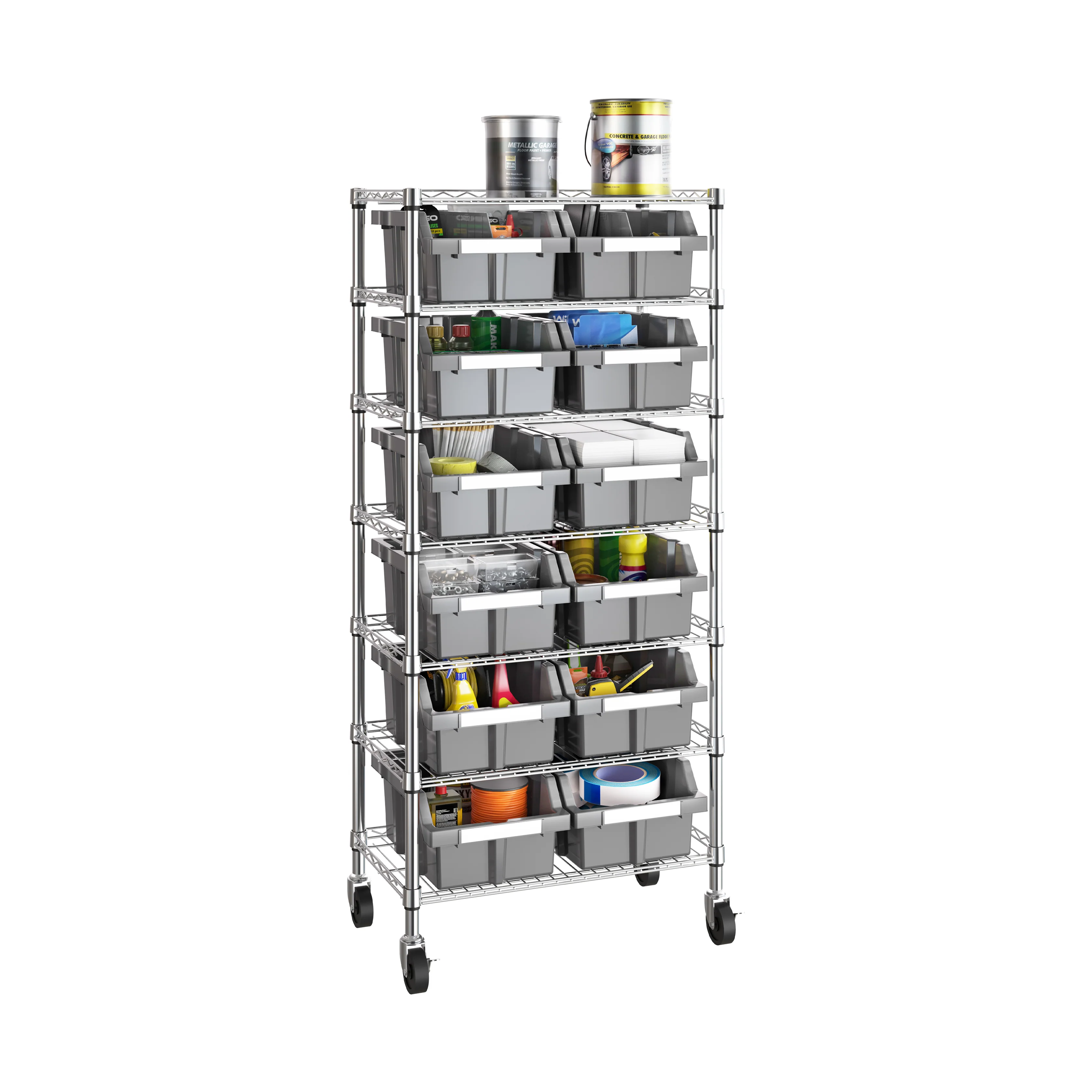 7-Tier NSF-Certified 12-Bin Rack - Image 21