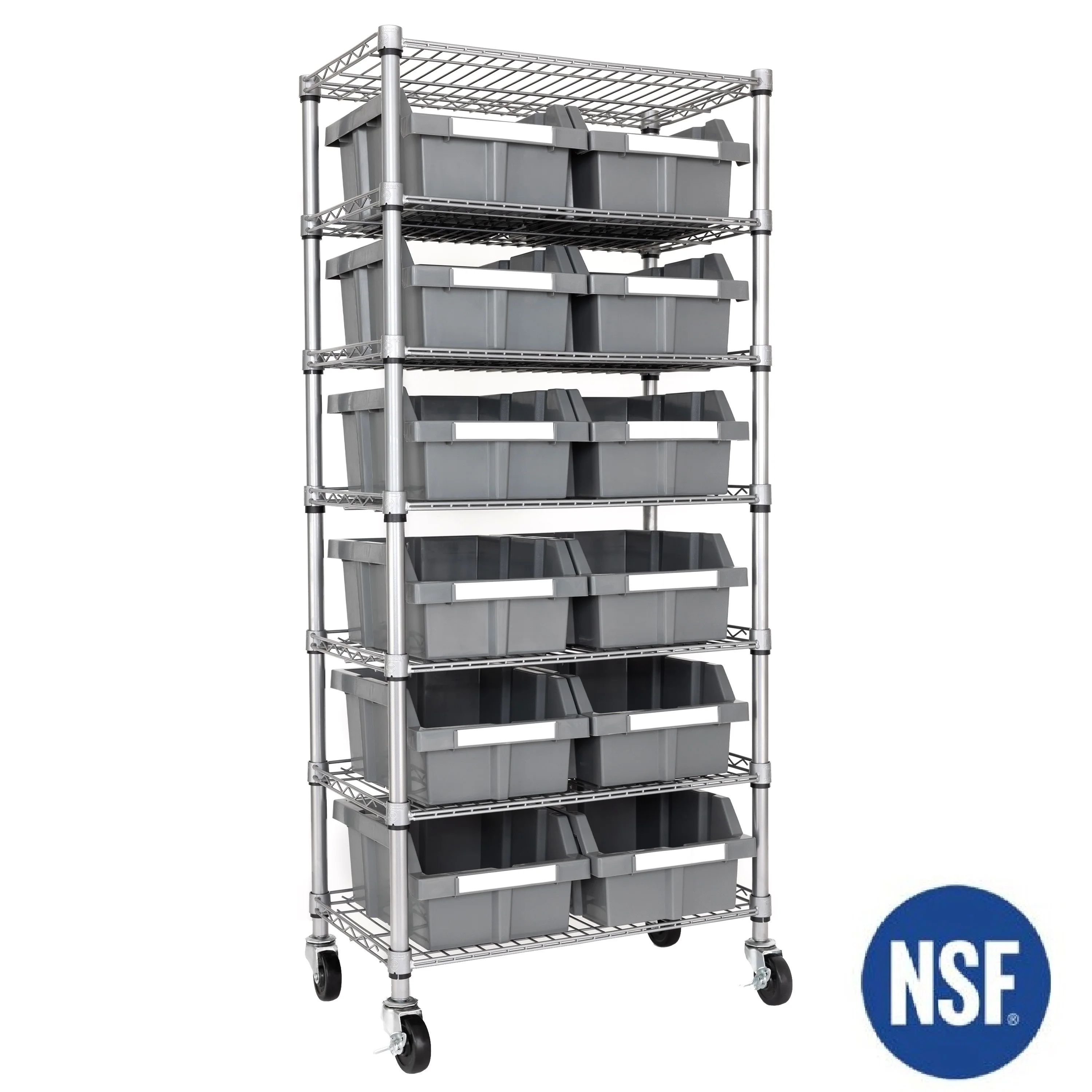 7-Tier NSF-Certified 12-Bin Rack - Image 6