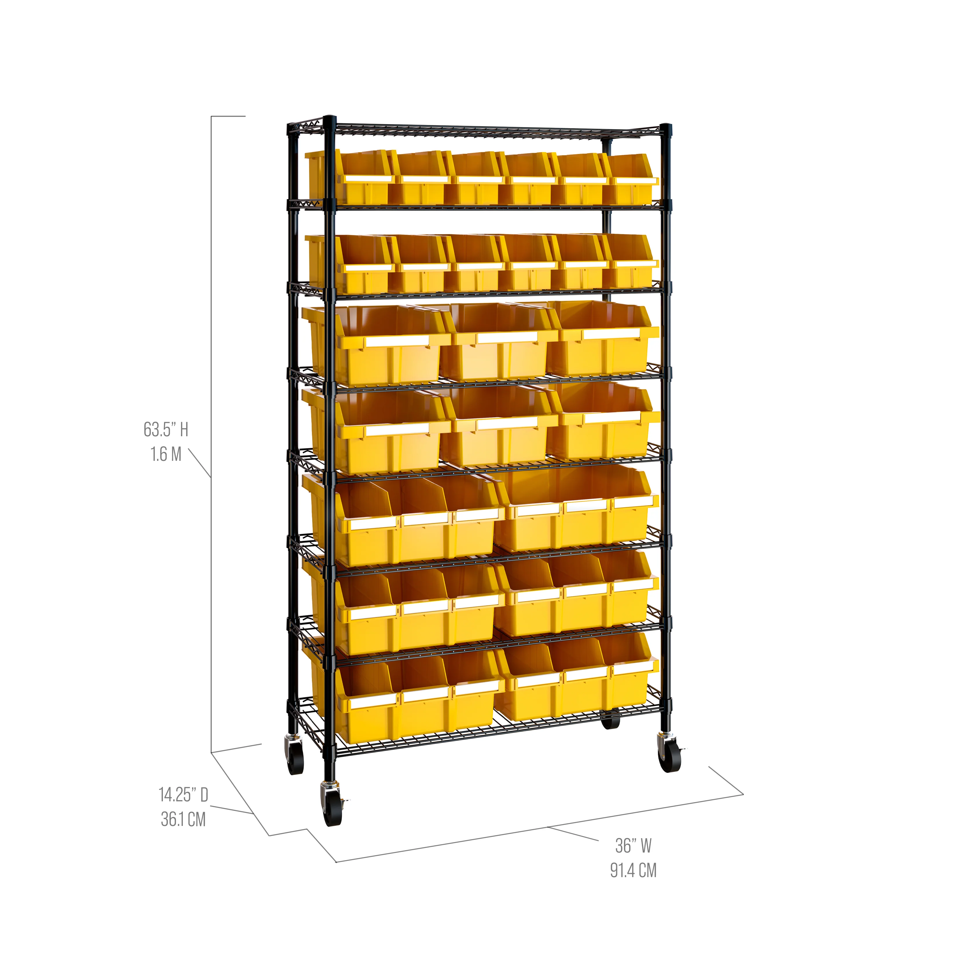 8-Tier NSF-Certified 24-Bin Rack - Image 40