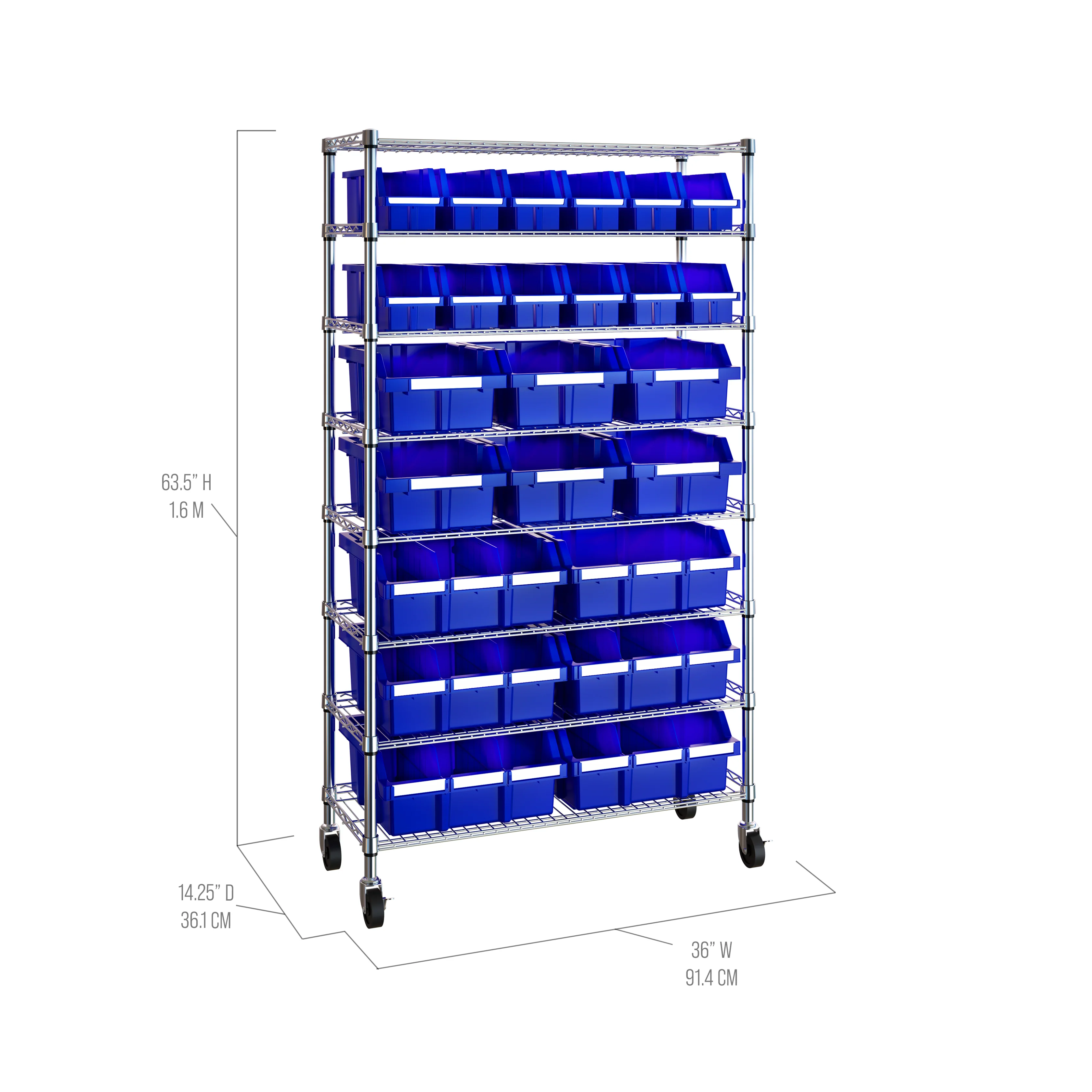 8-Tier NSF-Certified 24-Bin Rack - Image 41