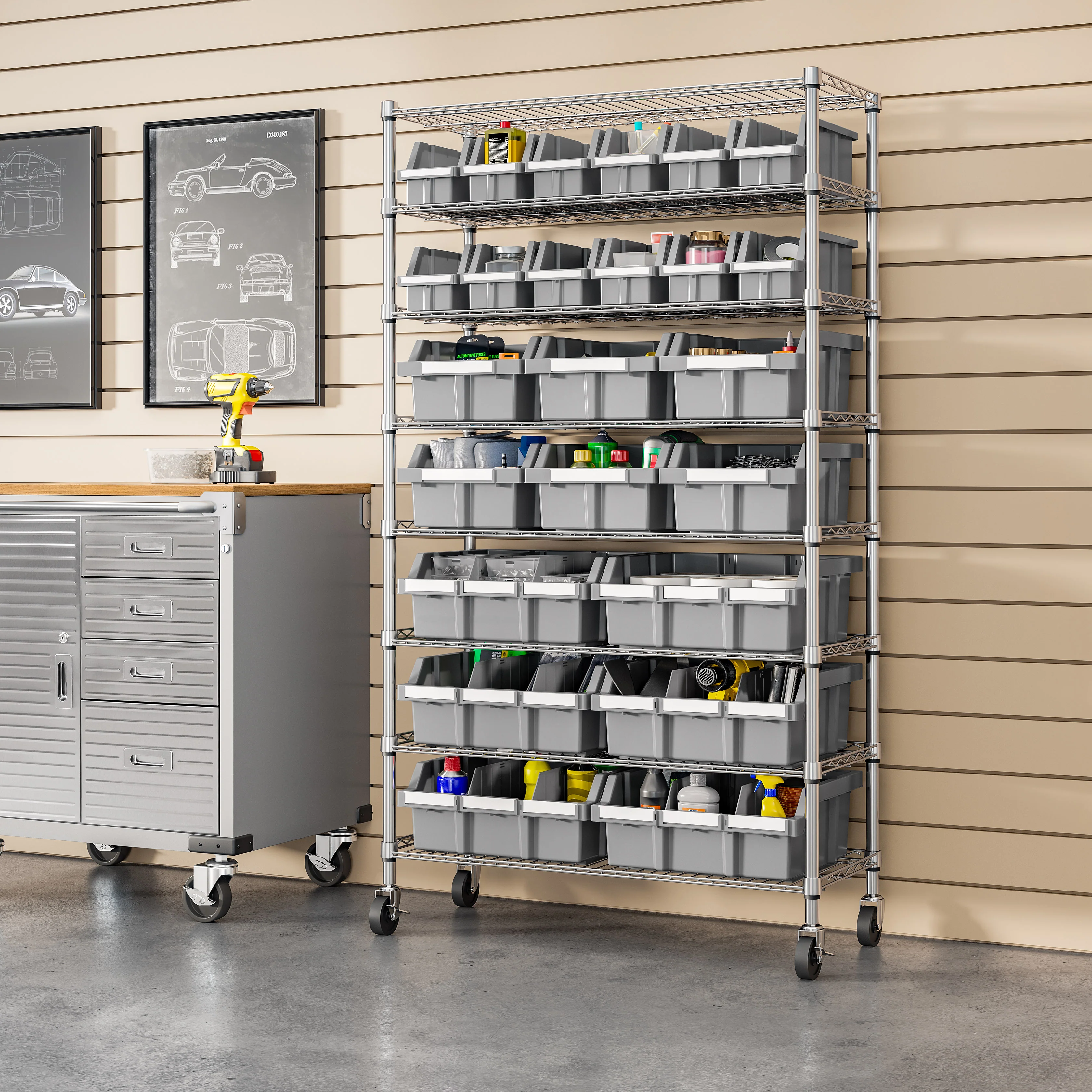 8-Tier NSF-Certified 24-Bin Rack - Image 35