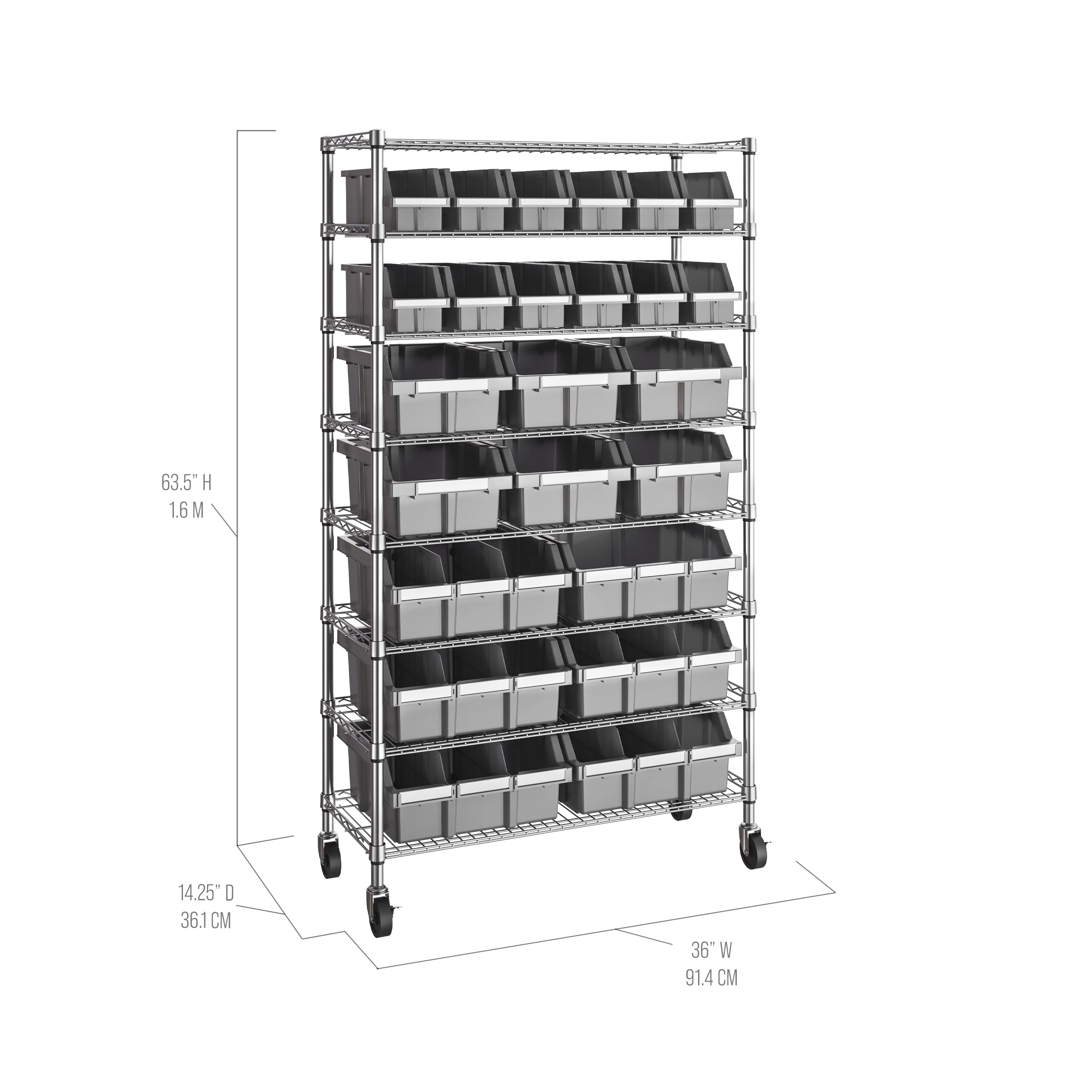 8-Tier NSF-Certified 24-Bin Rack - Image 30