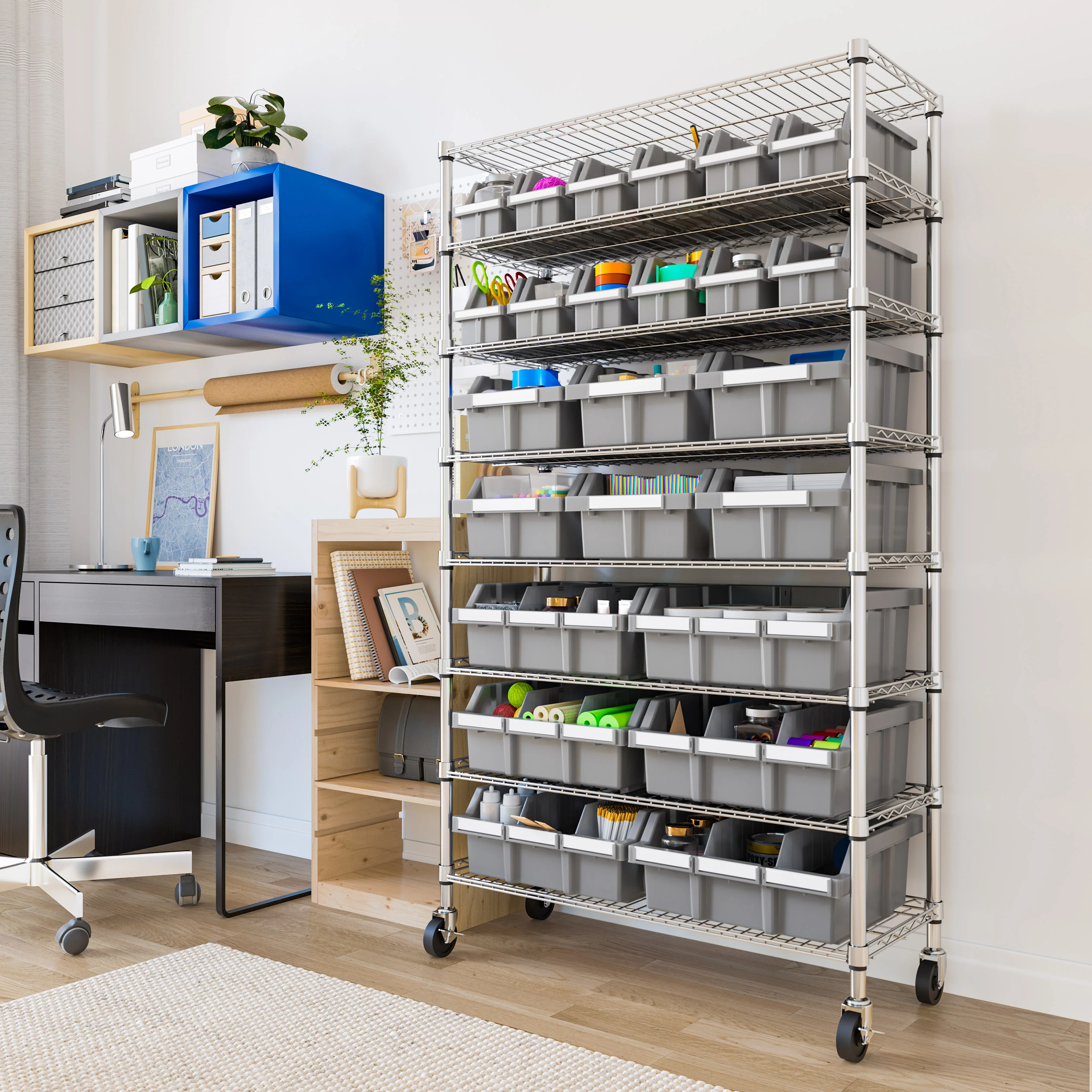8-Tier NSF-Certified 24-Bin Rack - Image 34