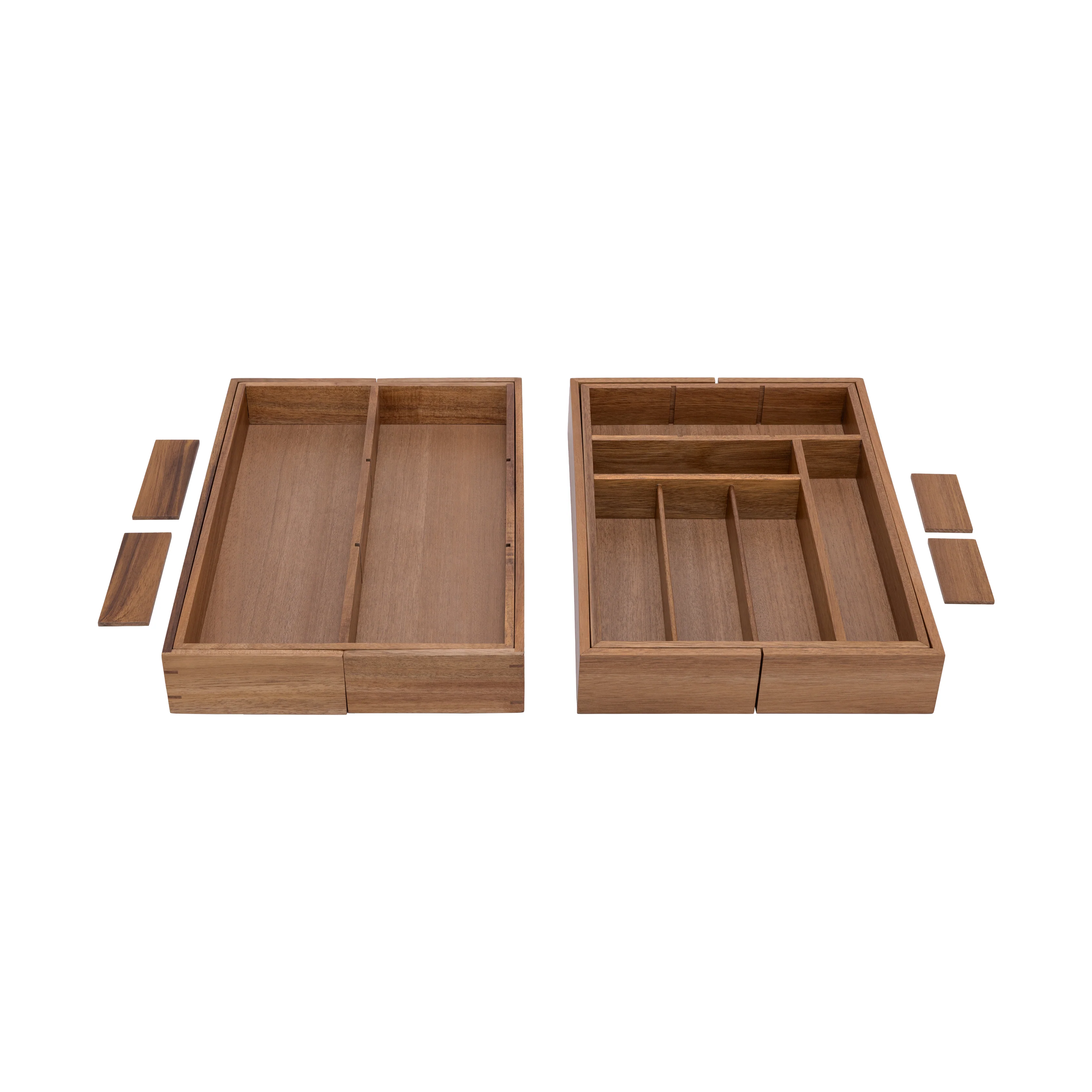 9-Piece Acacia Storage Box Set - Image 13