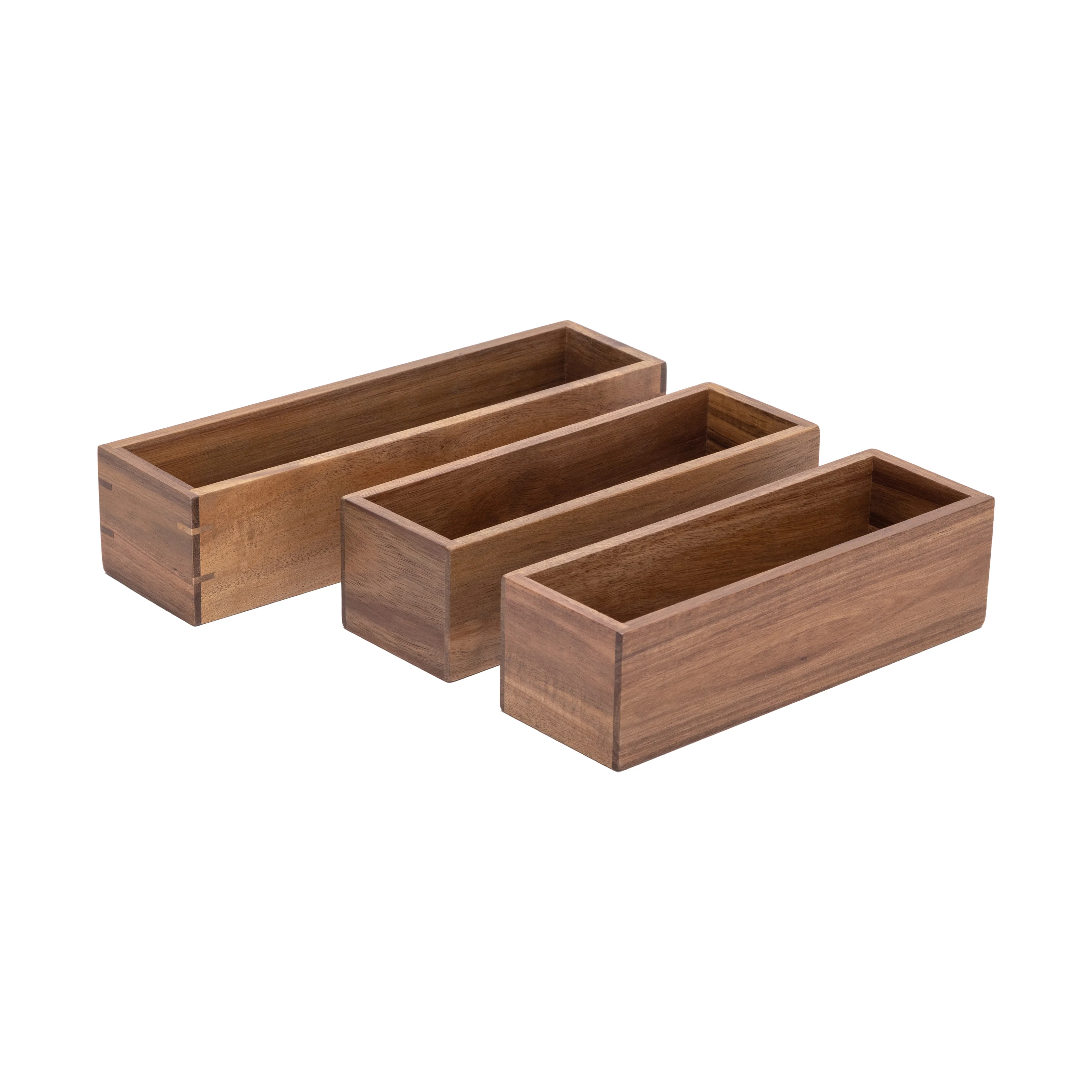9-Piece Acacia Storage Box Set - Image 15