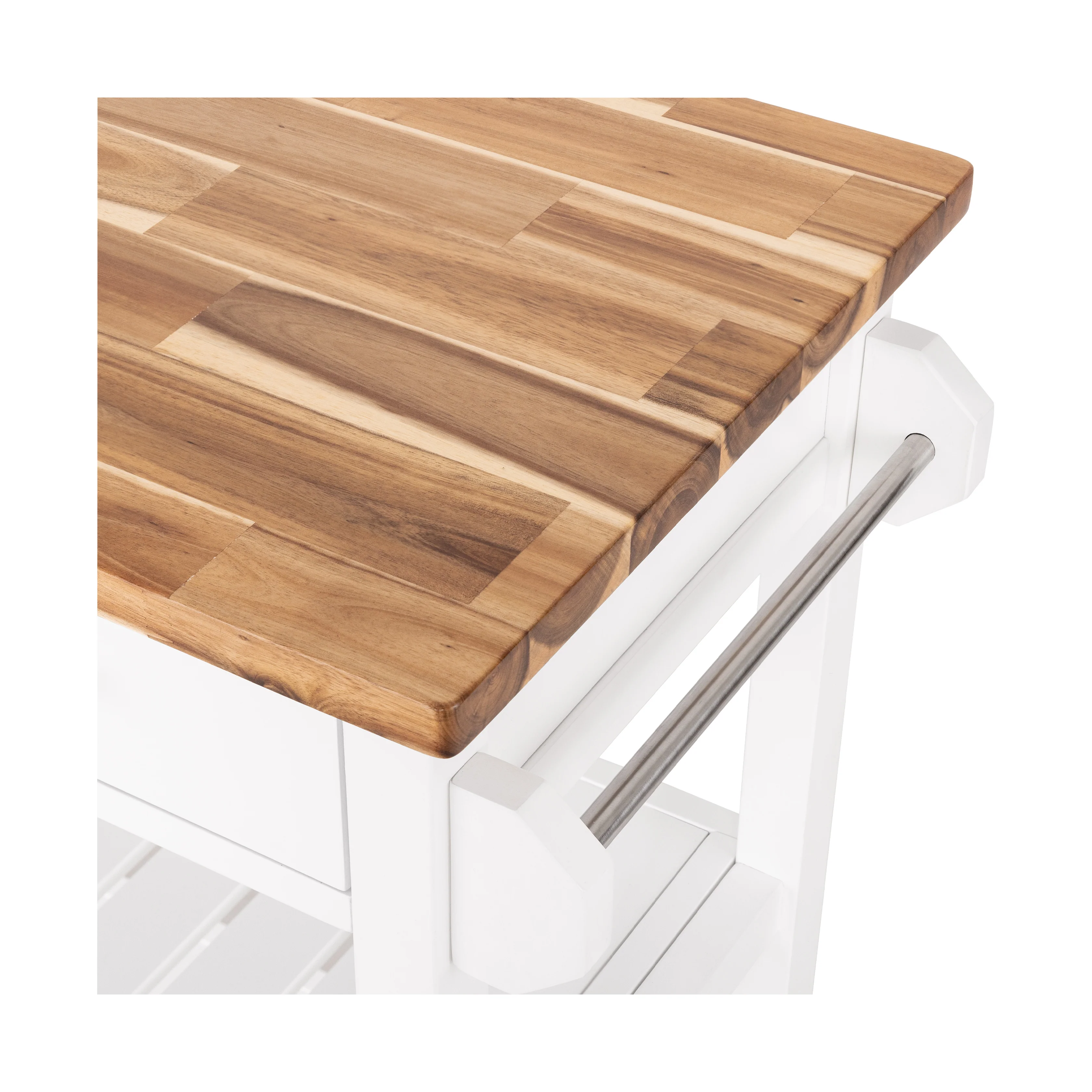 Acacia Top Kitchen Cart - Image 5