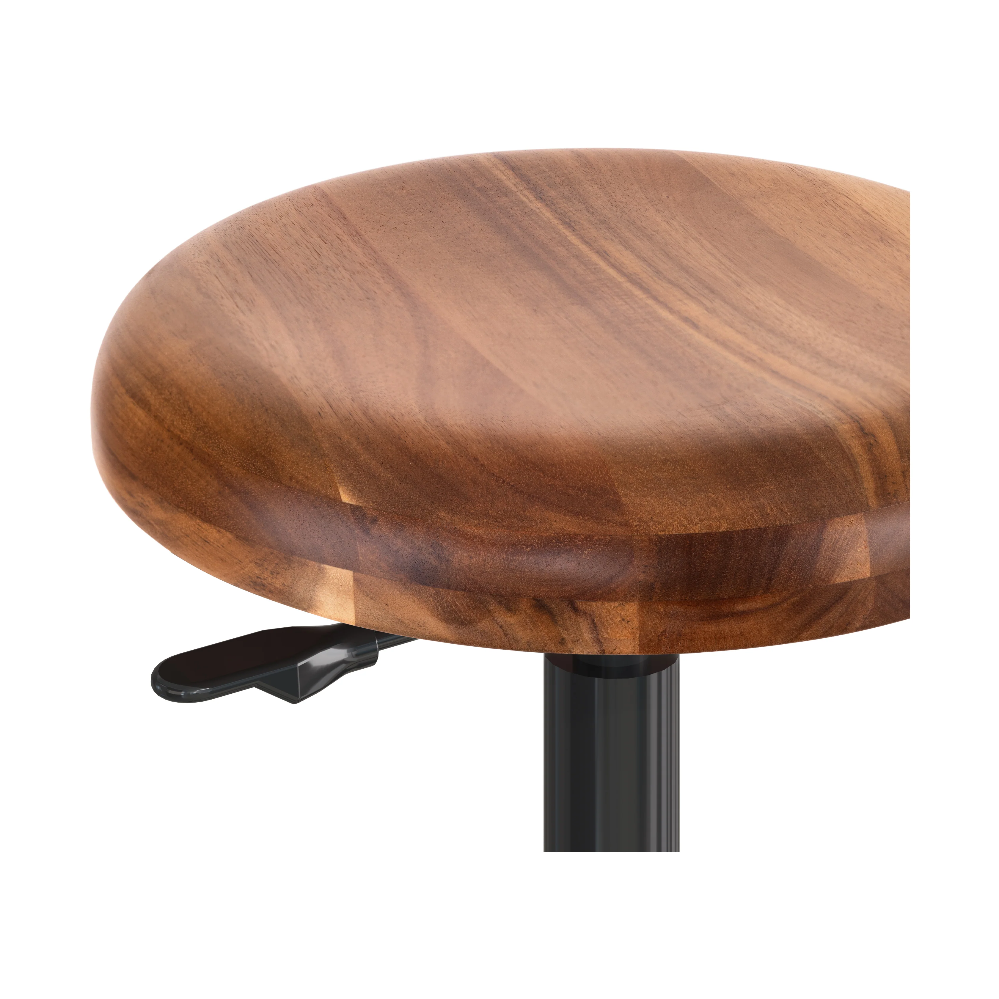 Acacia Wood Top Pneumatic Adjustable Work Stool - Image 4