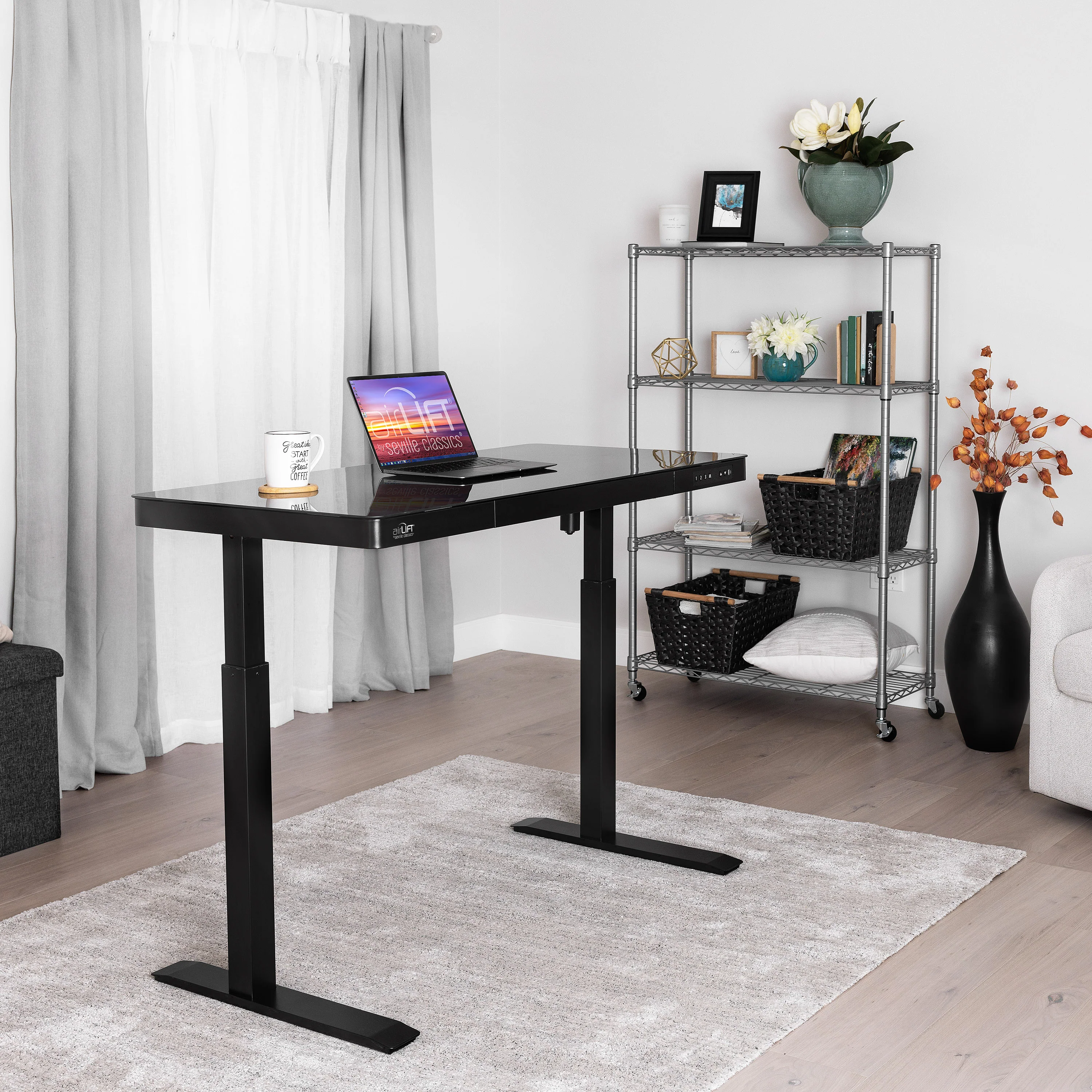airLIFT® Electric Height-Adjustable Tempered Glass Desk - Image 3