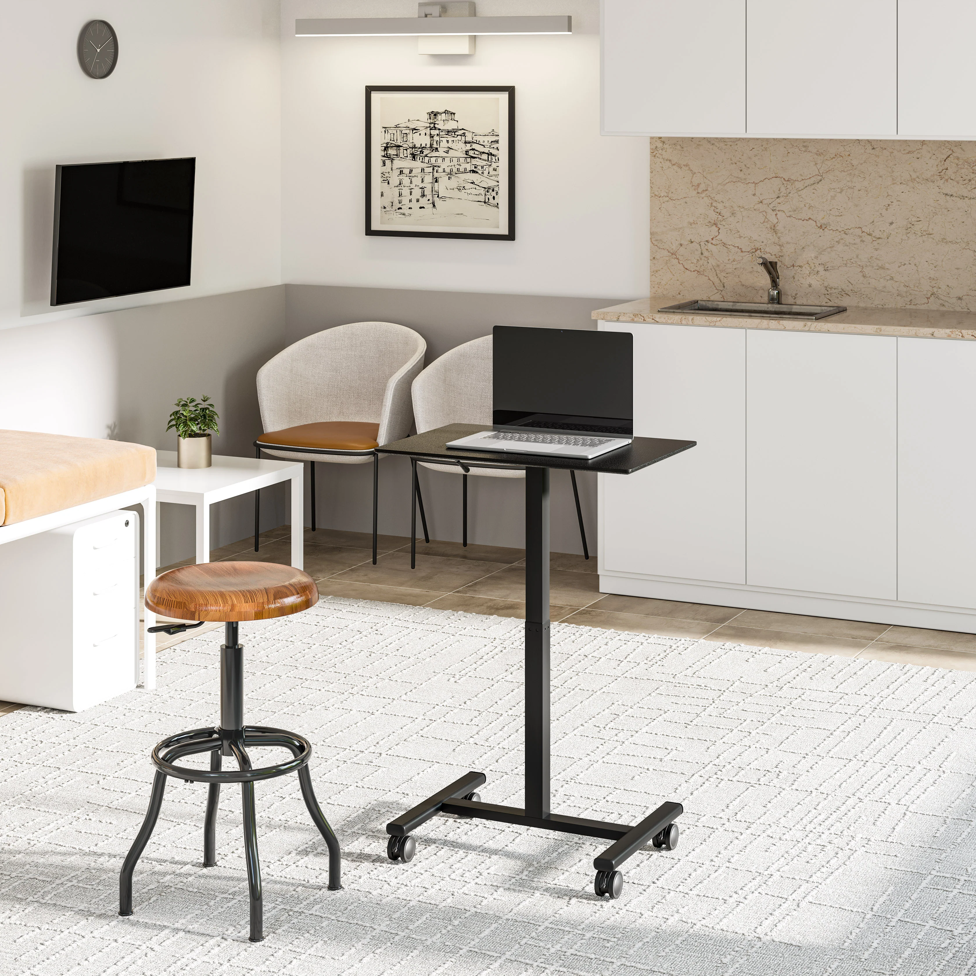 airLIFT® Pneumatic Mobile Desk Cart - Image 16