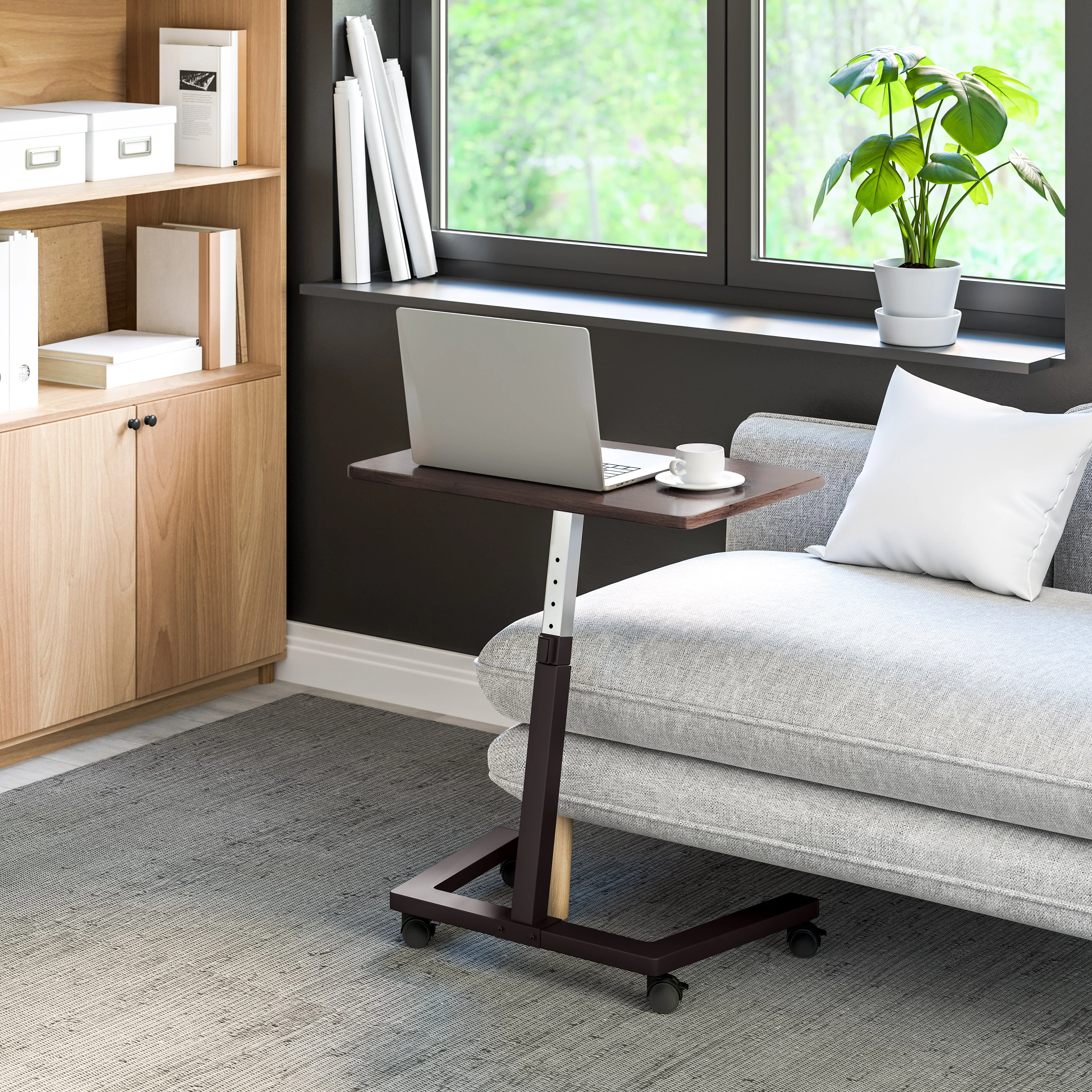 airLIFT® Premium Mobile Laptop Sitting Desk Cart - Image 10