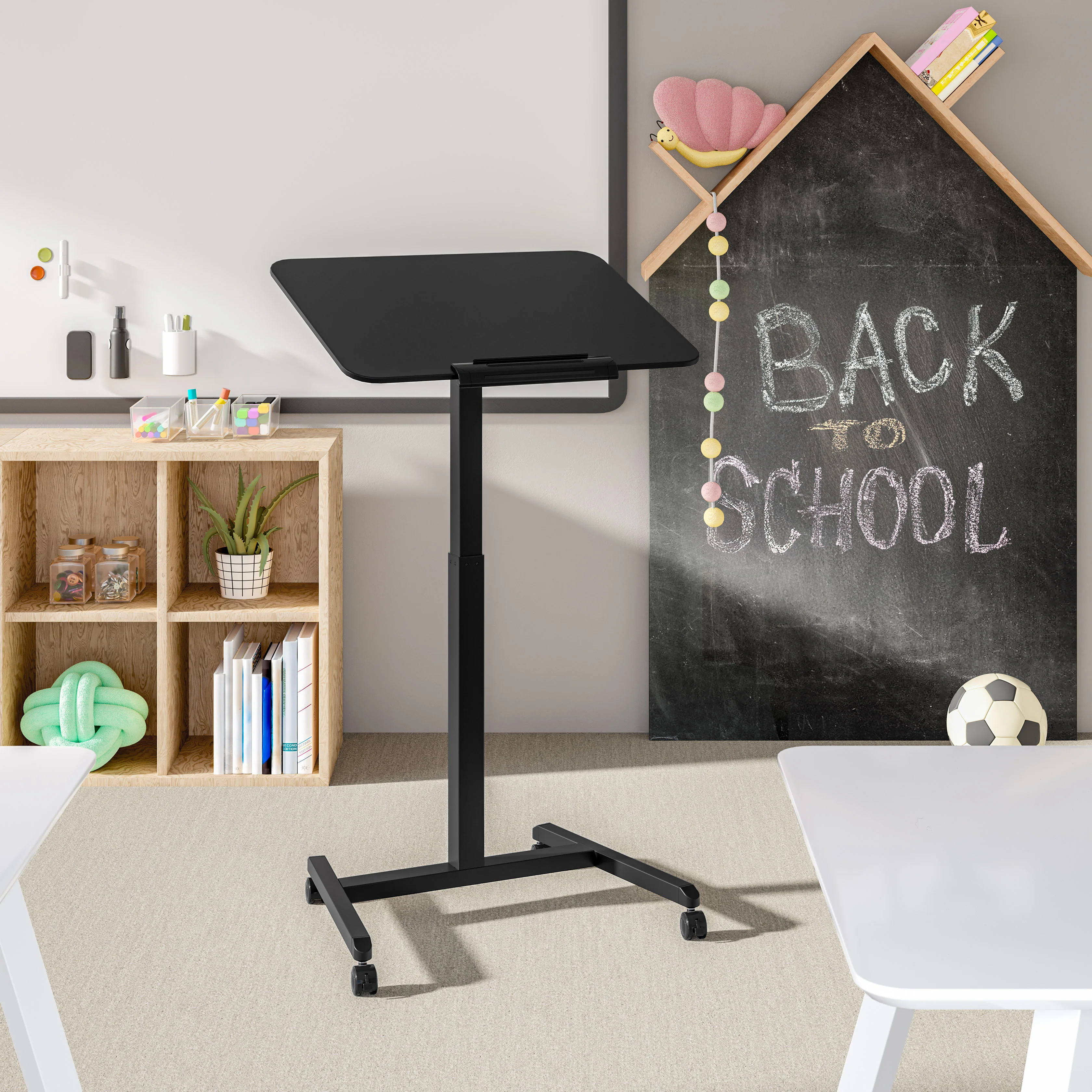 airLIFT® Tilting Height Adjustable Mobile Desk Cart - Image 10