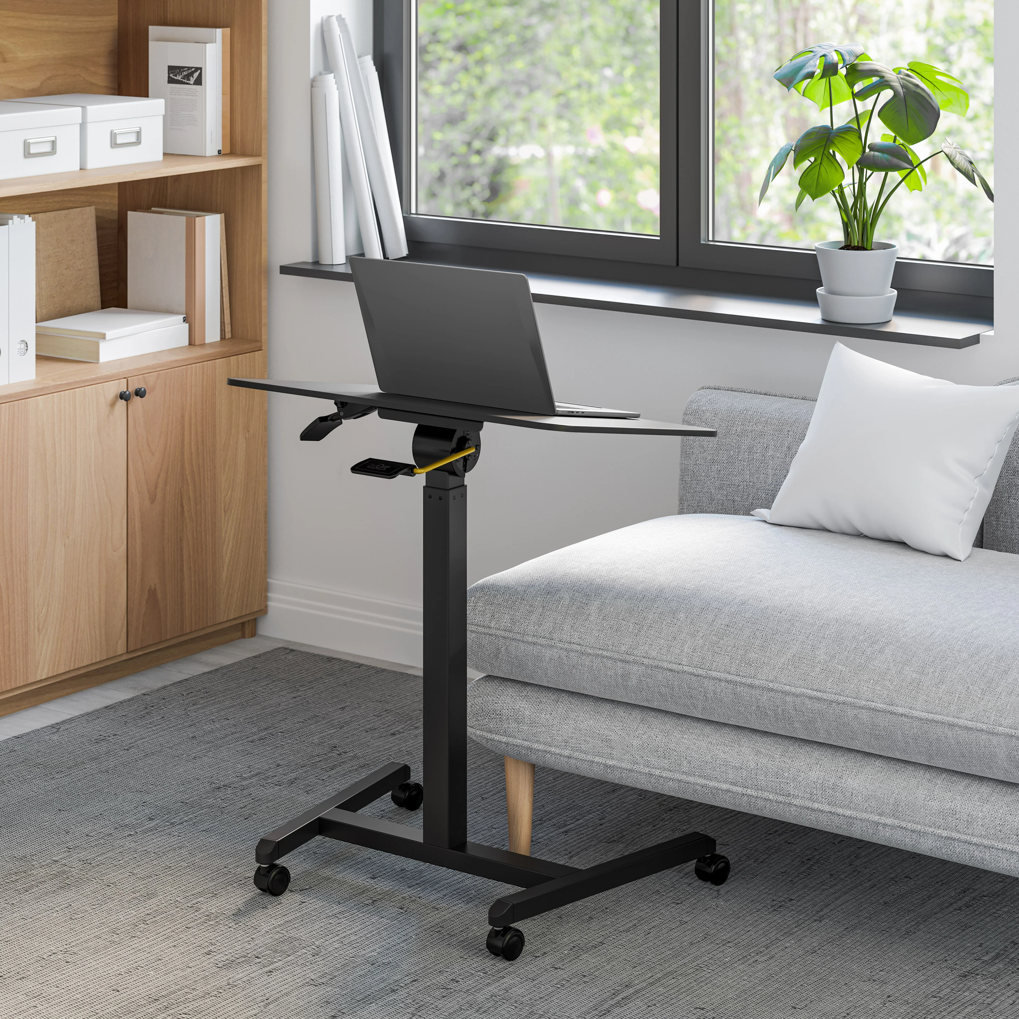 airLIFT® Tilting Height Adjustable Mobile Desk Cart - Image 13