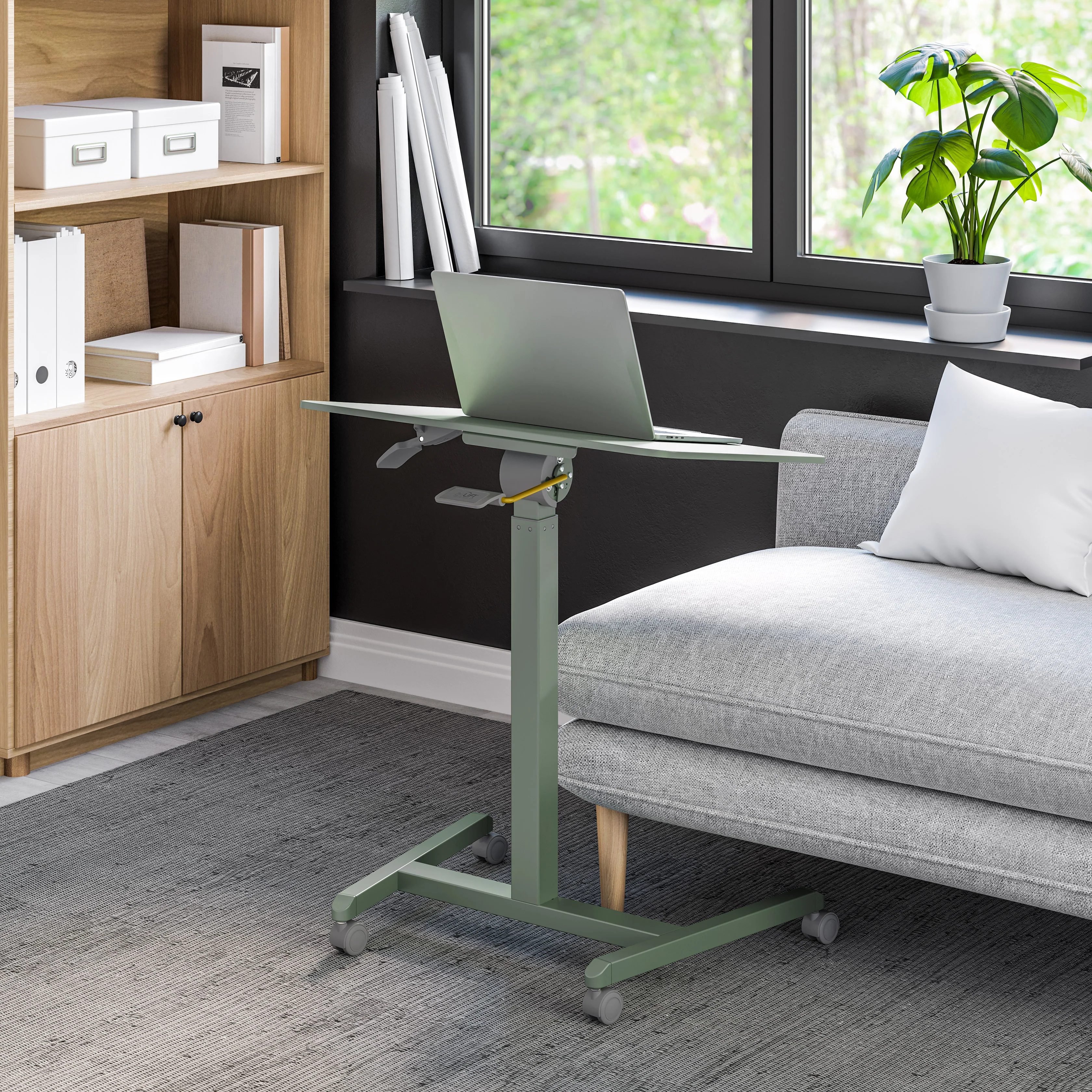 airLIFT® Tilting Height Adjustable Mobile Desk Cart - Image 20