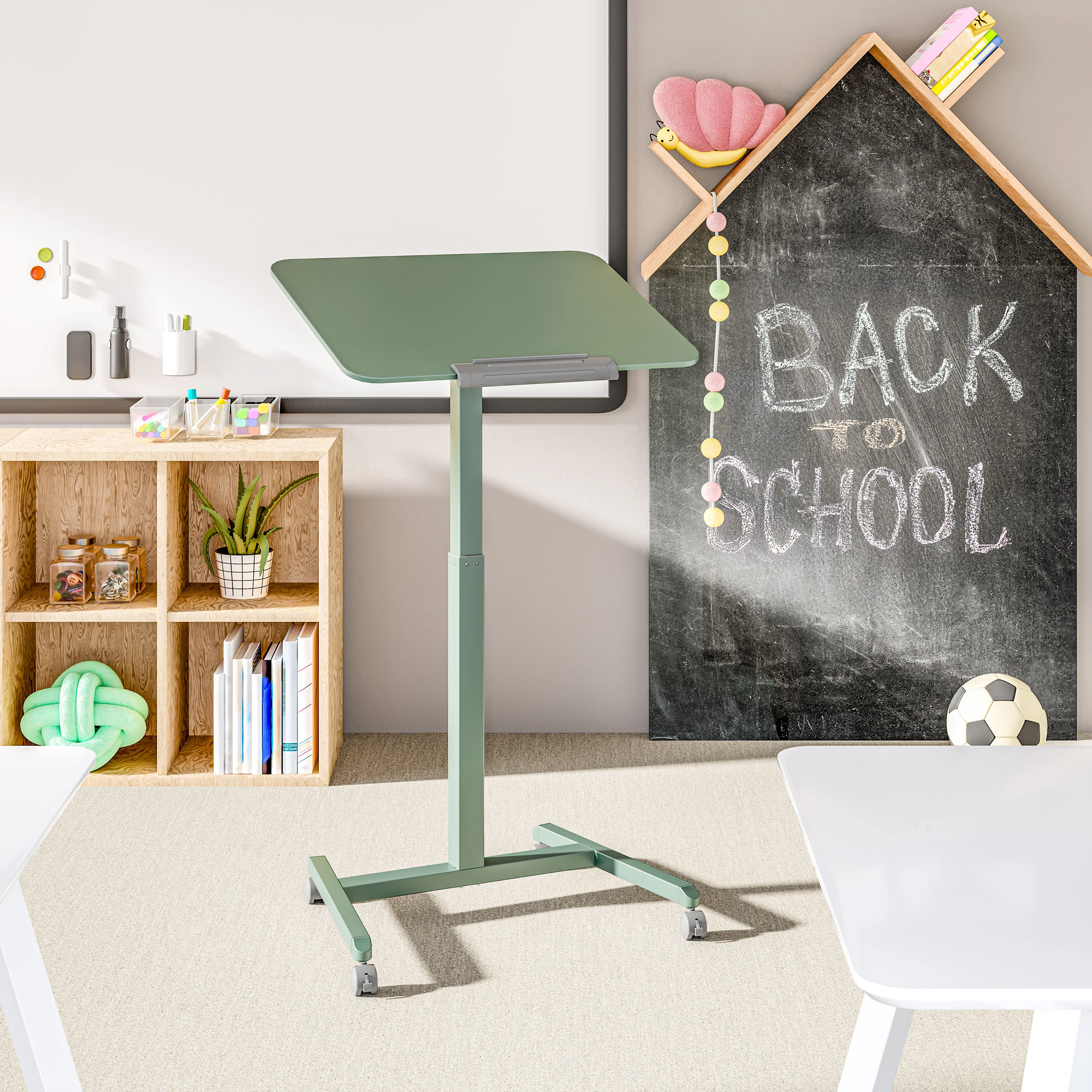 airLIFT® Tilting Height Adjustable Mobile Desk Cart - Image 25
