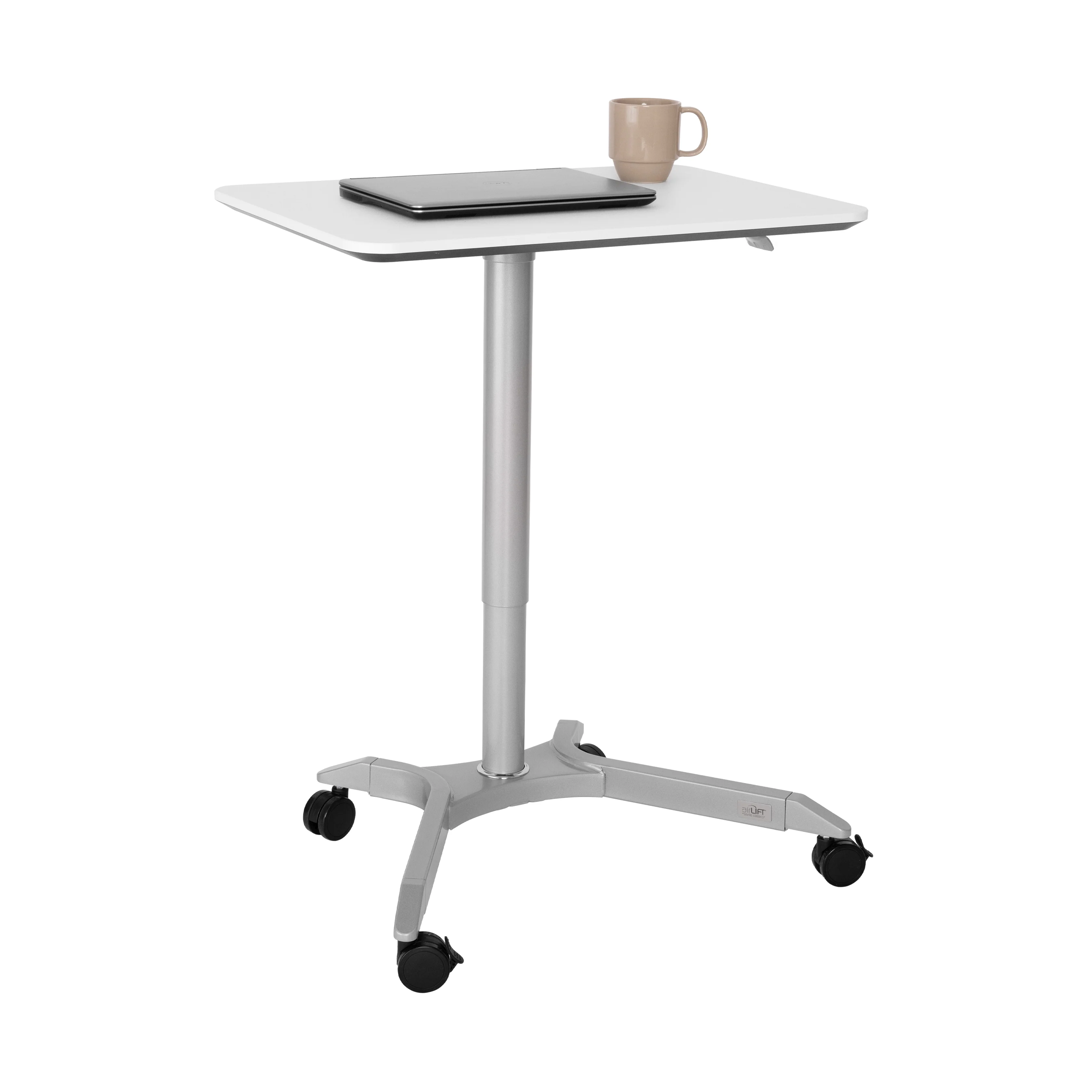 airLIFT® Premium Pneumatic Sit-Stand Mobile Desk Cart - Image 9