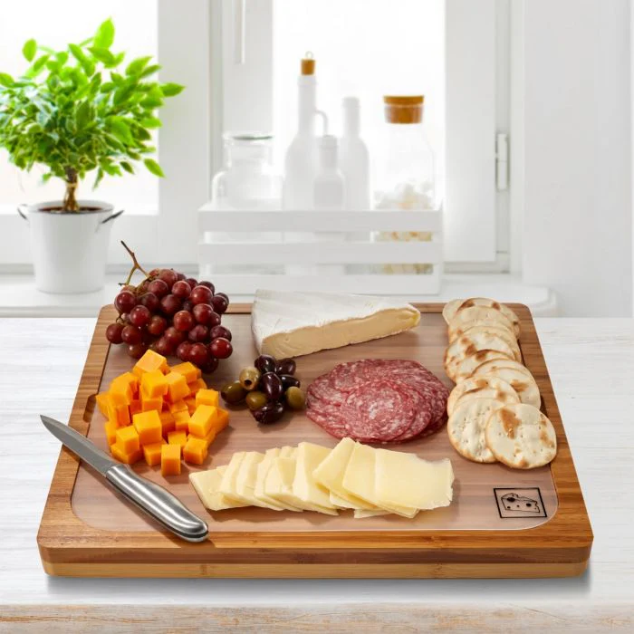 Bamboo Cutting Board w/ 7 Color-Coded Cutting Mats - Image 12