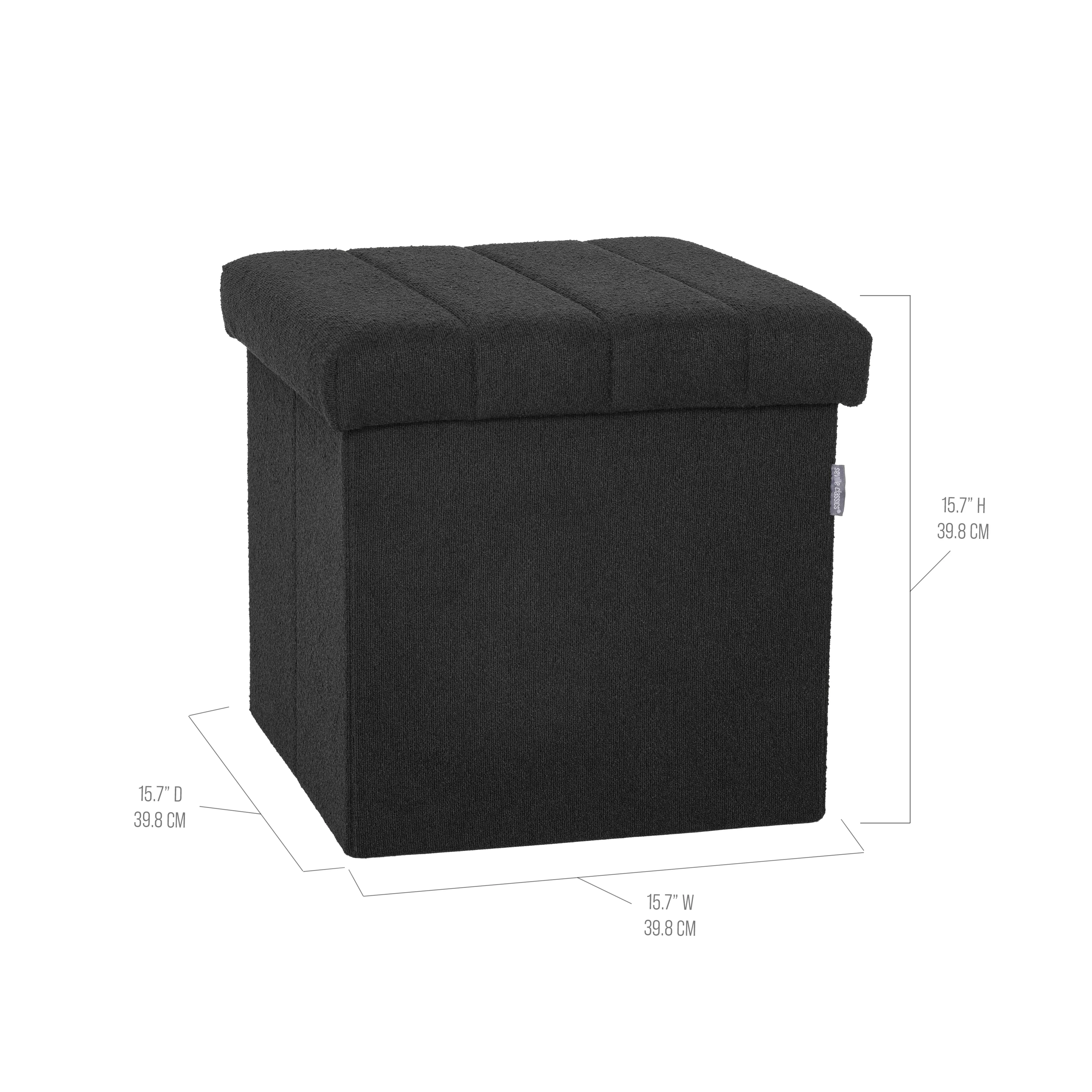 Channel Tufted Storage Ottoman - Image 18