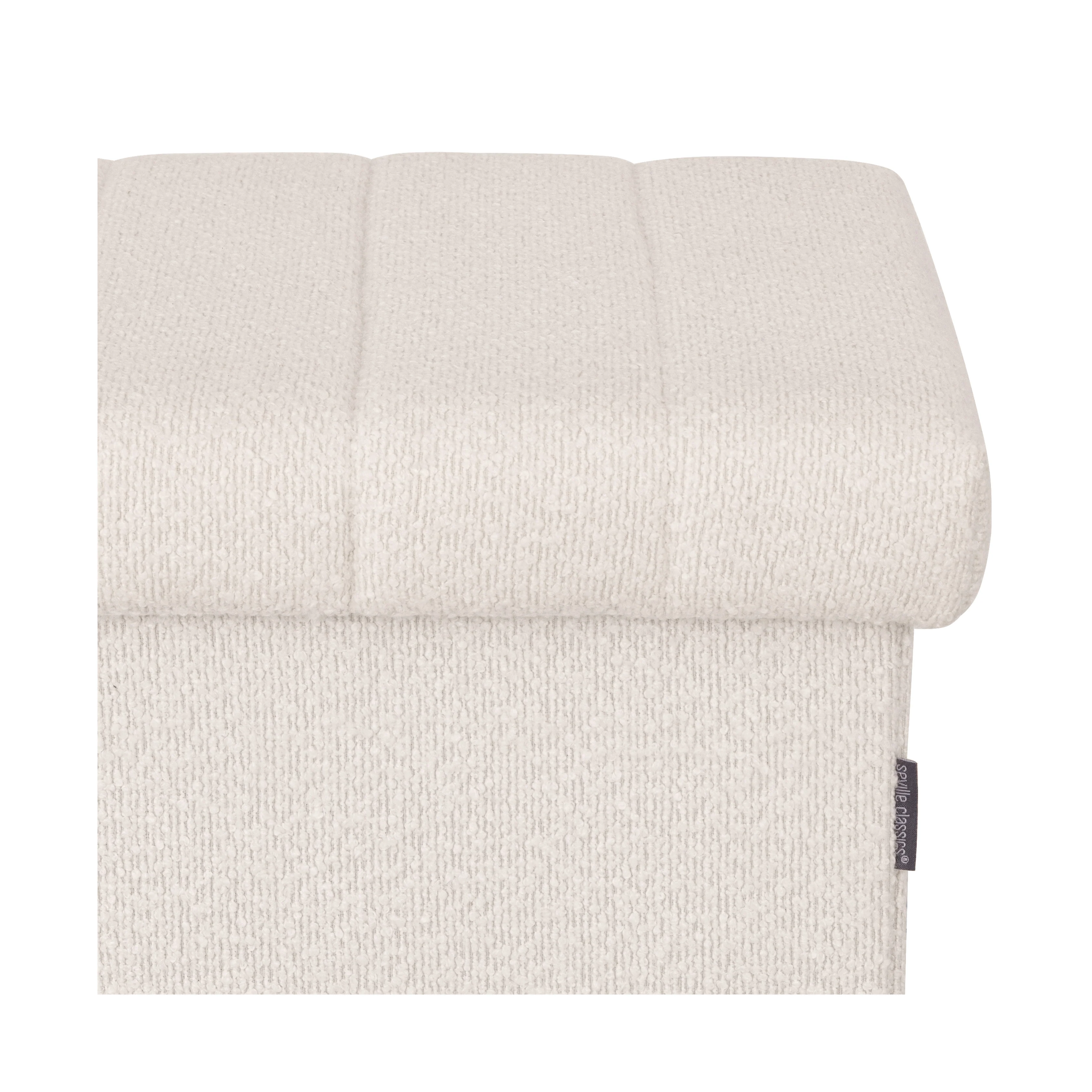 Channel Tufted Storage Ottoman - Image 5
