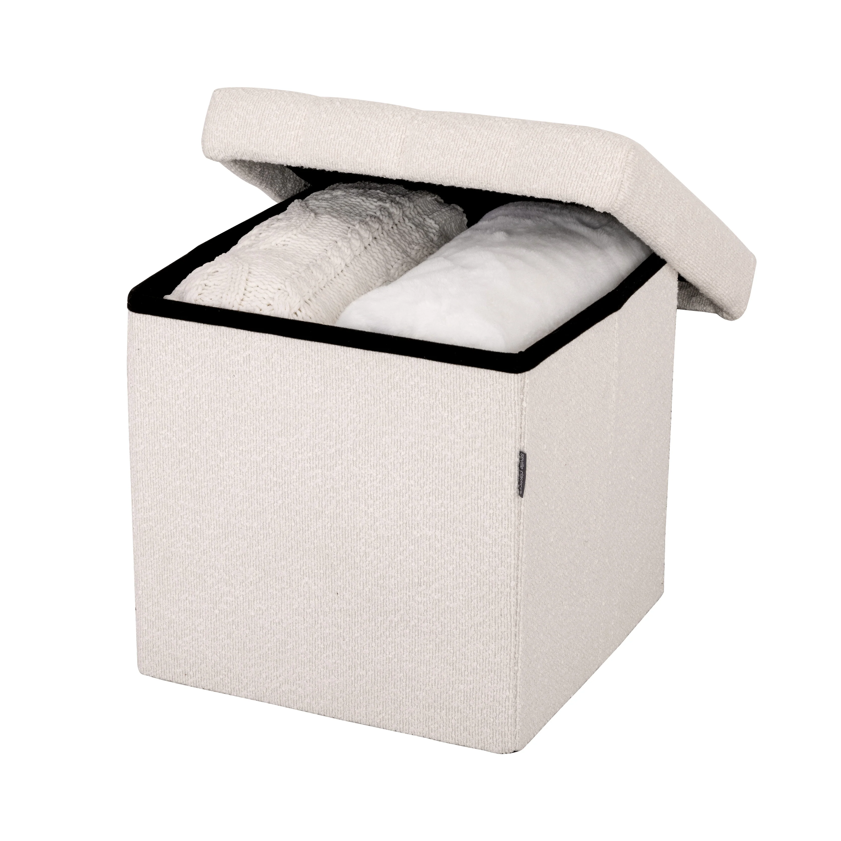 Channel Tufted Storage Ottoman - Image 8
